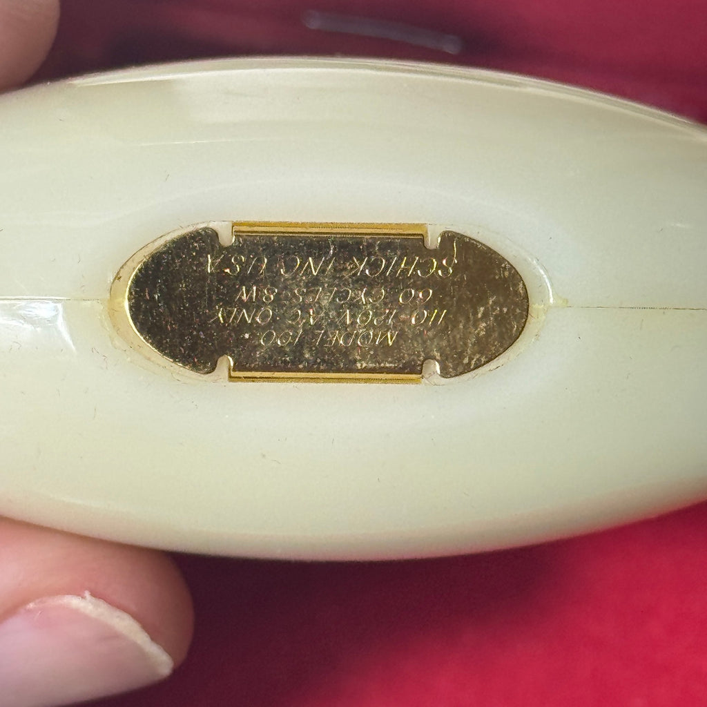 Vintage Schick Crown Jewel Ladies Electric Razor Shaver w/ Case Tested Works