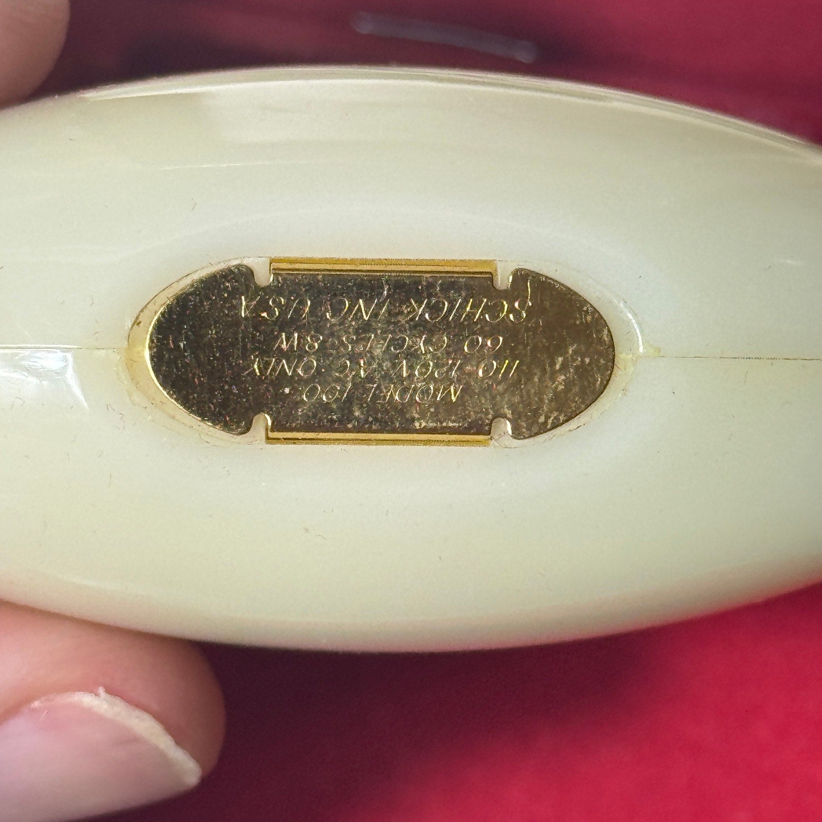 Vintage Schick Crown Jewel Ladies Electric Razor Shaver w/ Case Tested Works