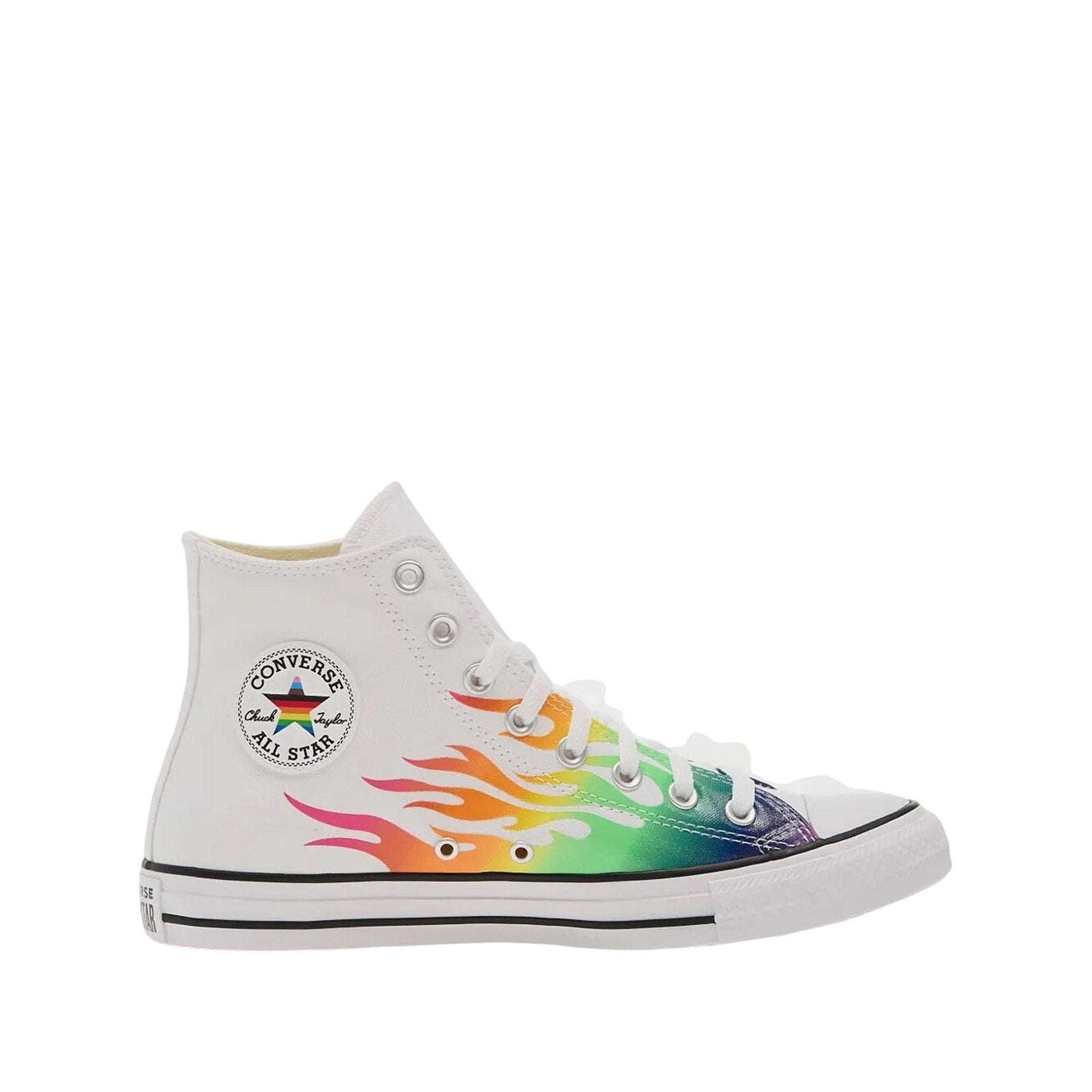 Converse Chuck Taylor All Star Pride LGBTQ Rainbow Flame High Top Men 13 A15780C