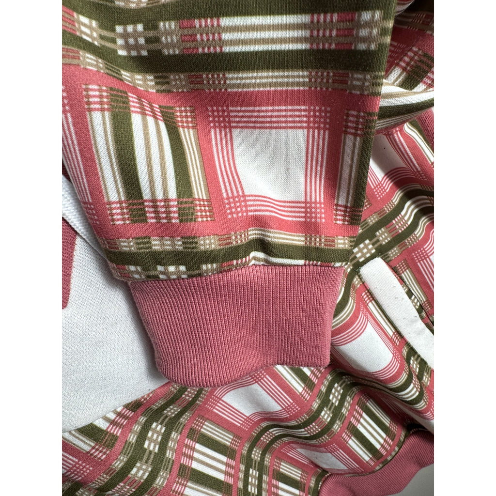 Y2K Baby Phat Plaid Open Back Hoodie Women’s 1X XL Pink Green