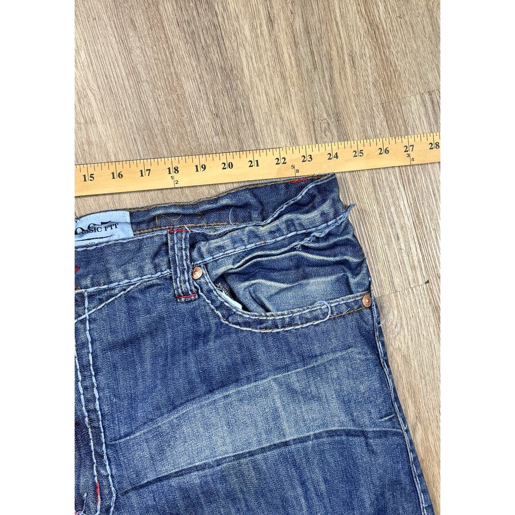 Y2K CStar by Ciano Farmer 905 Boot Cut Studded Embroidered Jeans Tag 50B 48x32
