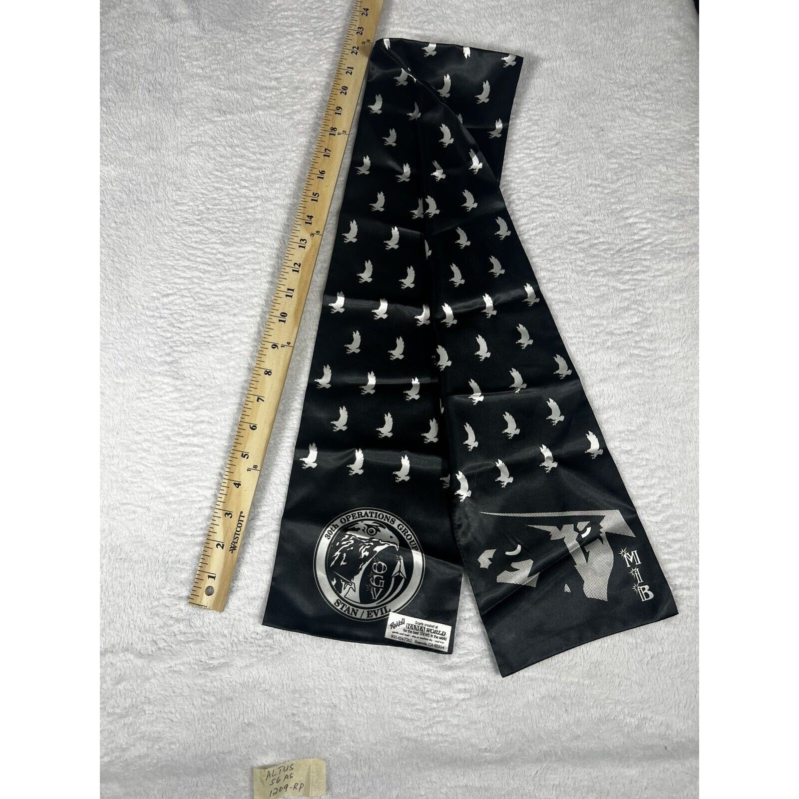 USAF Rakkel Rama World Flight Scarves Vintage Military Aviation Air Force Scarf