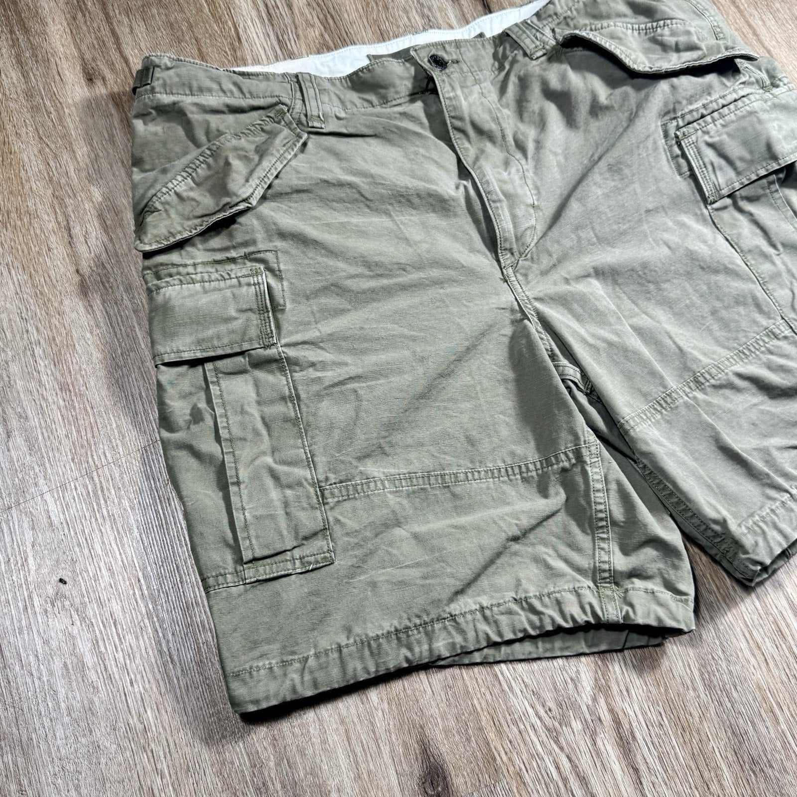 Polo Ralph Lauren Surplus Utility Cargo Shorts Mens 36 Green Cotton Combat Y2K