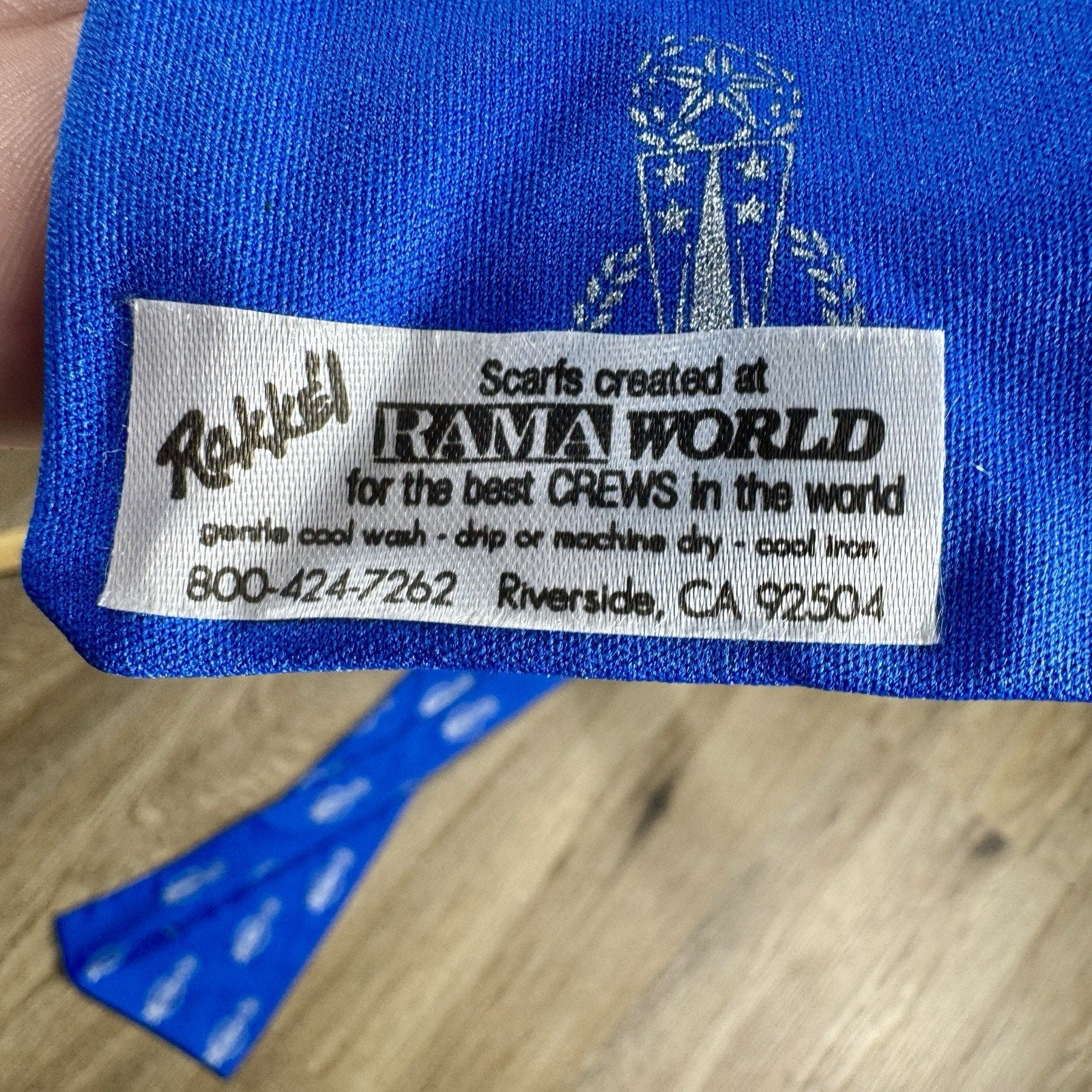 Vtg Rakkel RAMA World USAF Air Mobility Command AMC Flight Crew Scarf Made USA