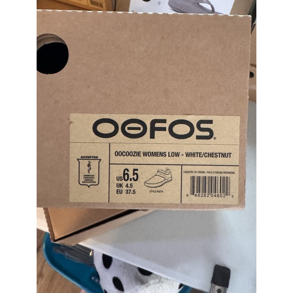 Oofos OOcoozie Womens 6.5 Shoe Slippers Comfort Fleece Recovery Slip On Chestnut
