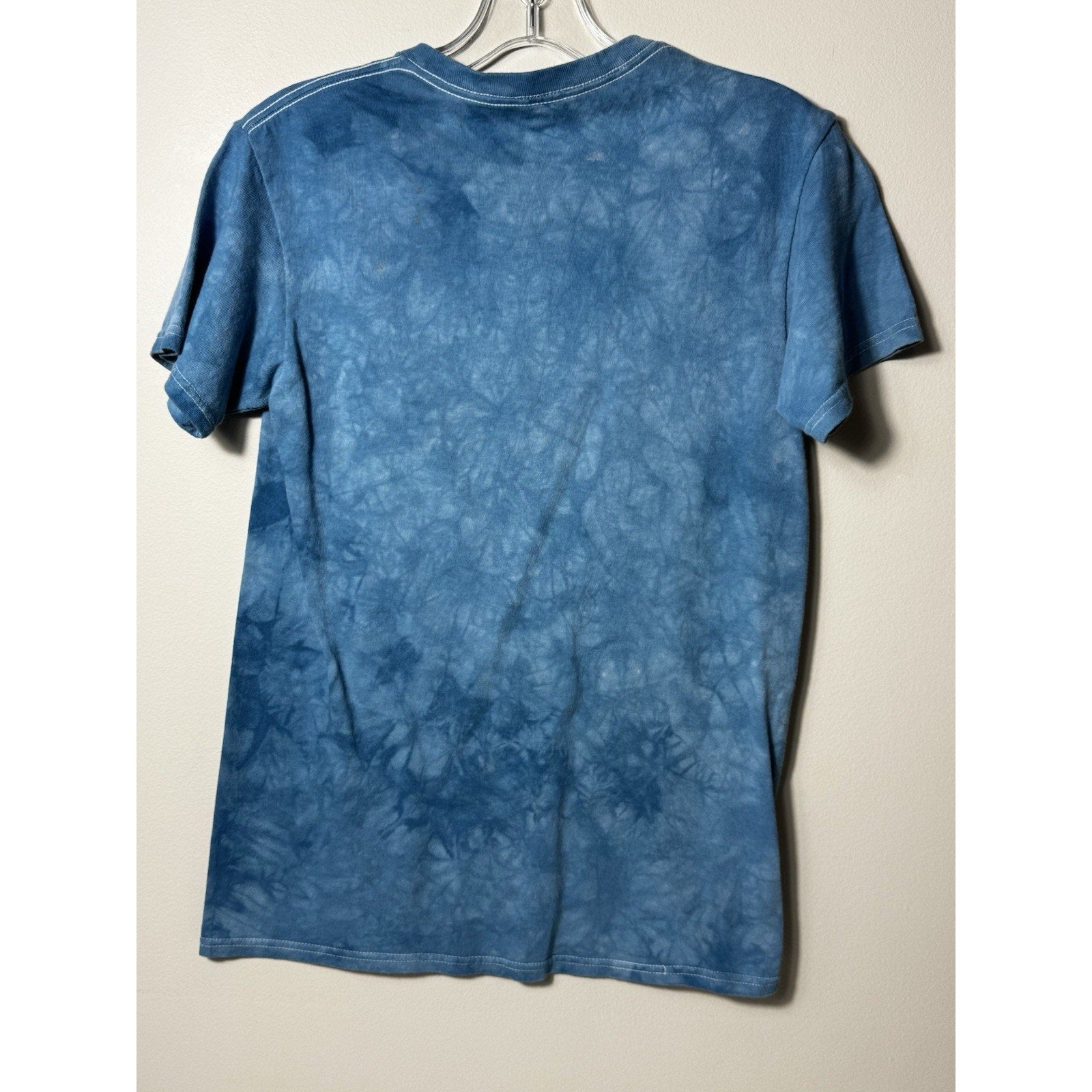 Liquid Blue White Tiger Moon Waterfall Graphic Tee Shirt Adult S Tie Dye Nature