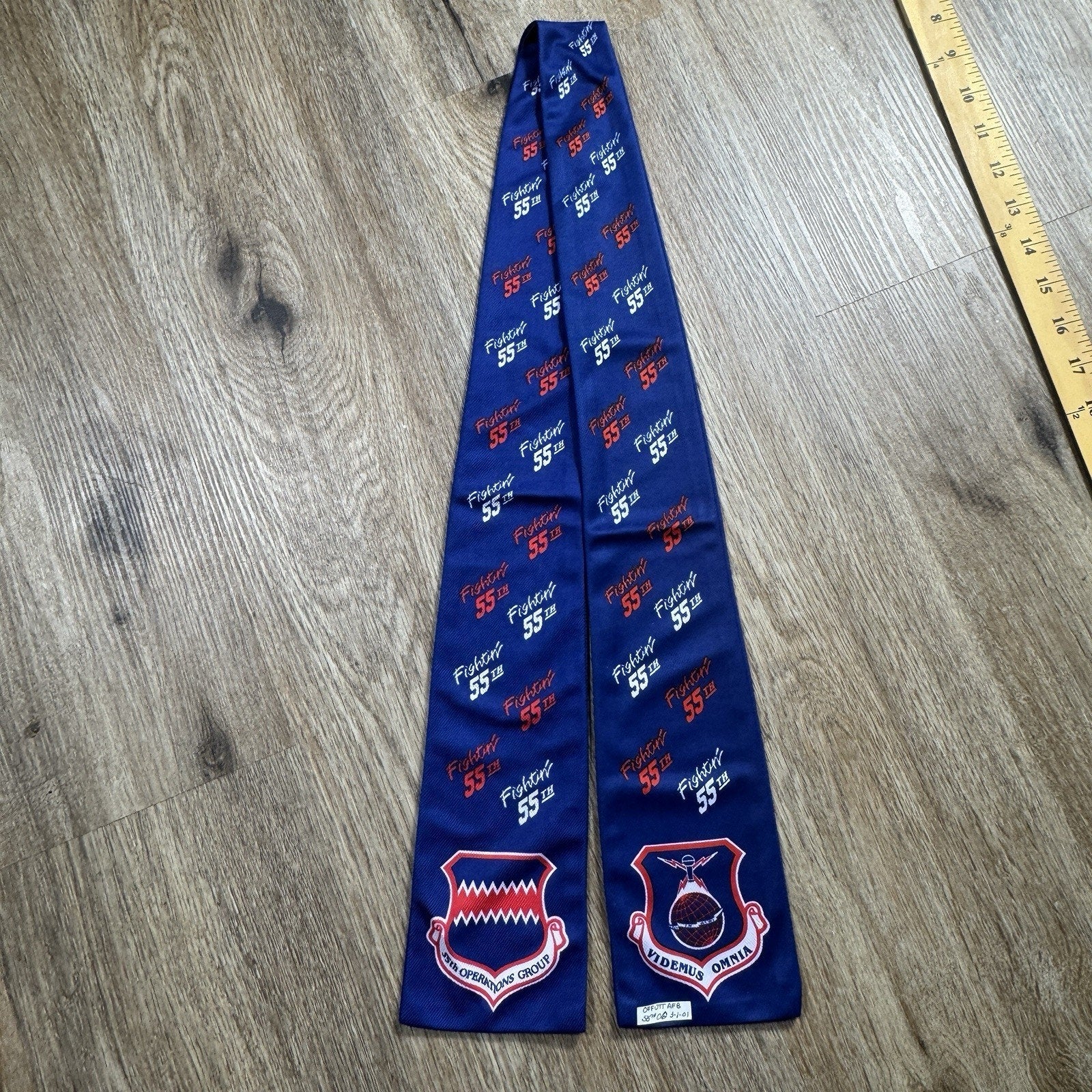 Air Force Pilot Scarf Rakkel Rama World 55th Operations Group Offutt AFB 2001
