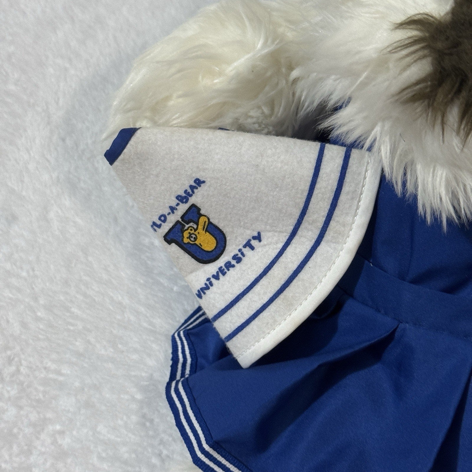 Vtg 1997 Build-A-Bear Shaggy Dog Plush Bear University Cheerleader Set Retired