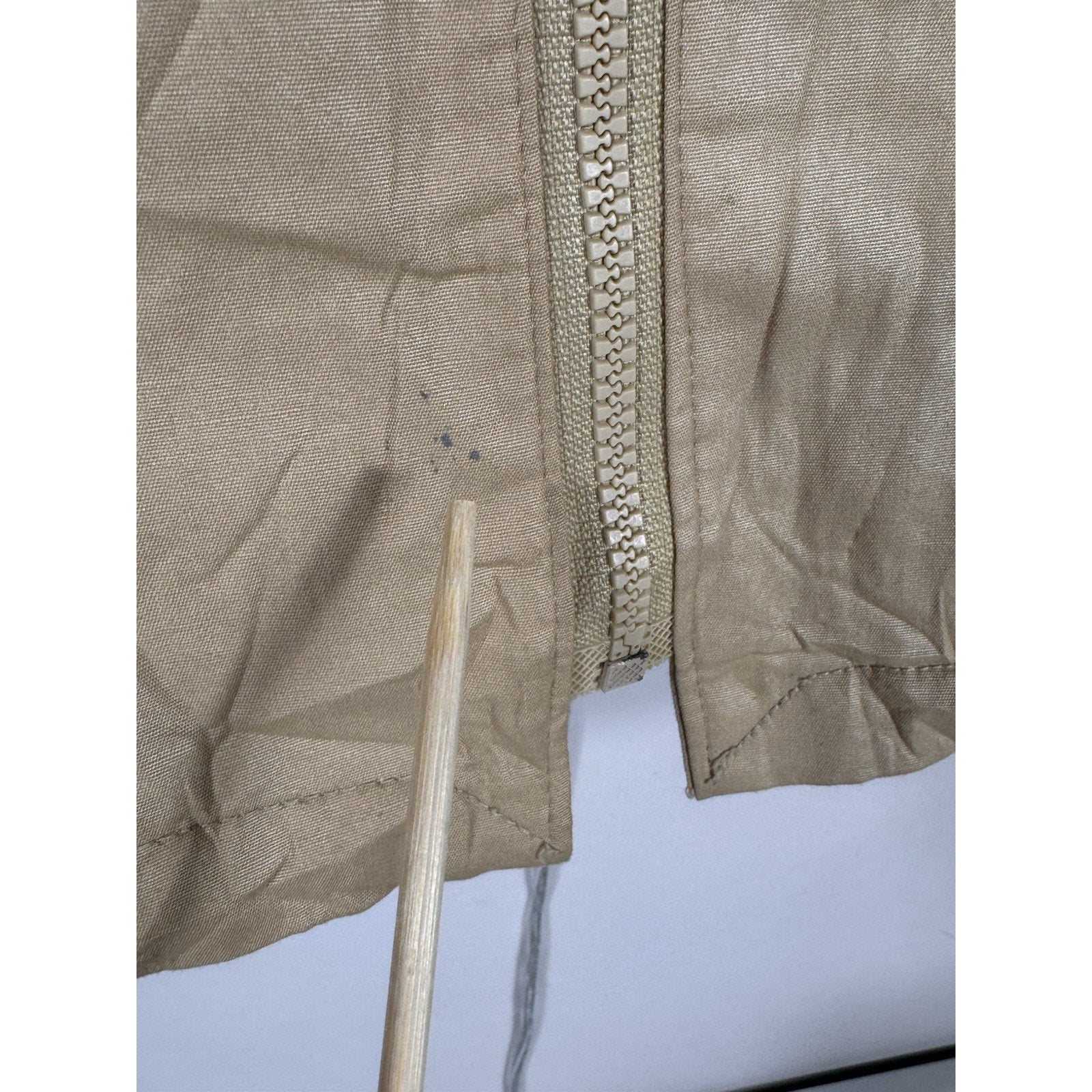 Vtg 1970s London Fog Outdoors Unlimited Striped Cafe Racer Jacket Tan Brown Sz M