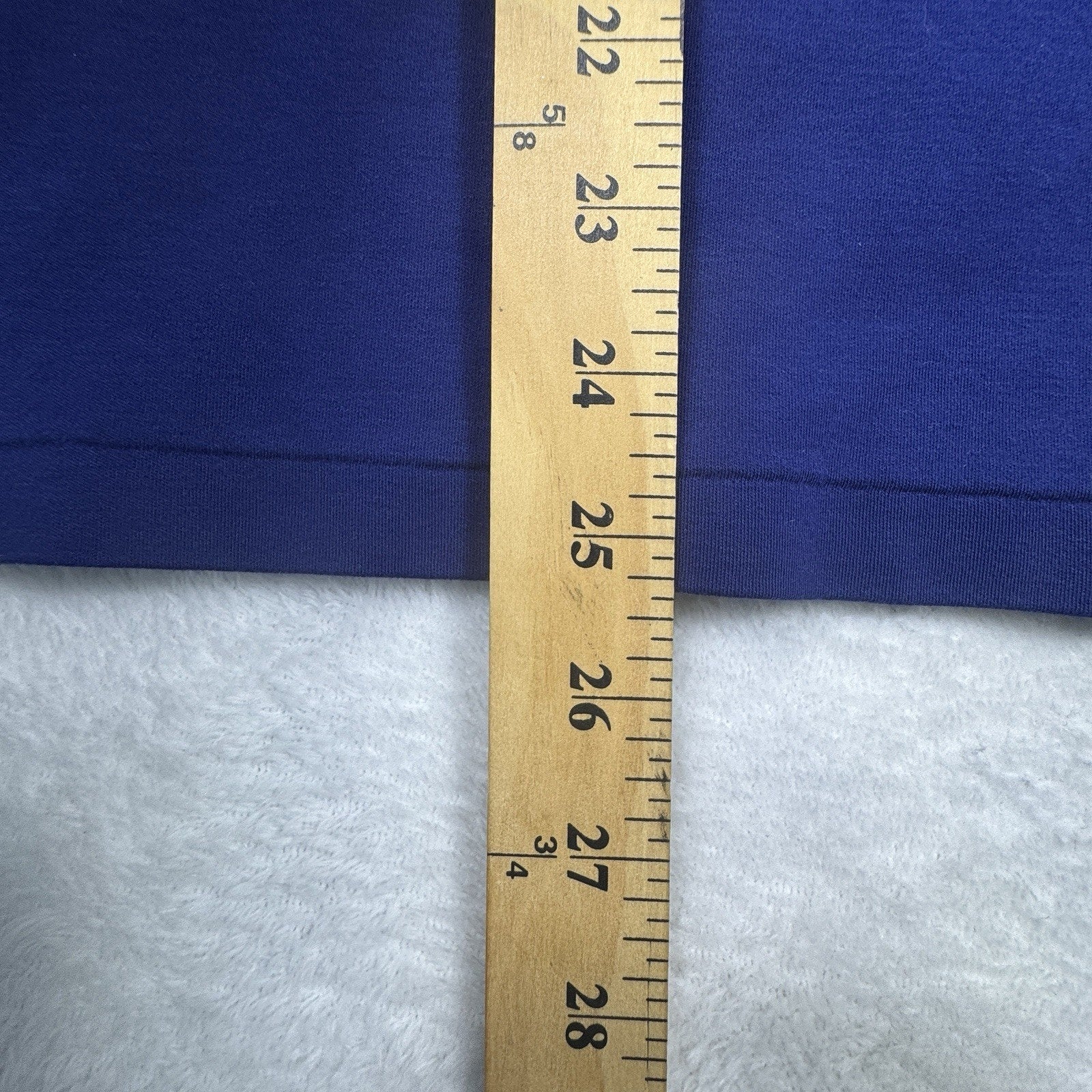 Polo Ralph Lauren Mens L Custom Slim Fit Polo Shirt Royal Blue Short Sleeve