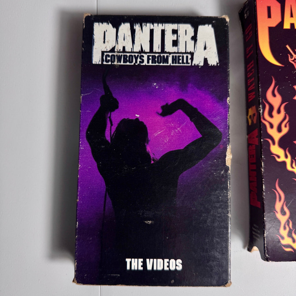 Pantera VHS Lot Vulgar Video Watch It Go 3 Cowboys From Hell Videos Metal 🎸🤘🏼