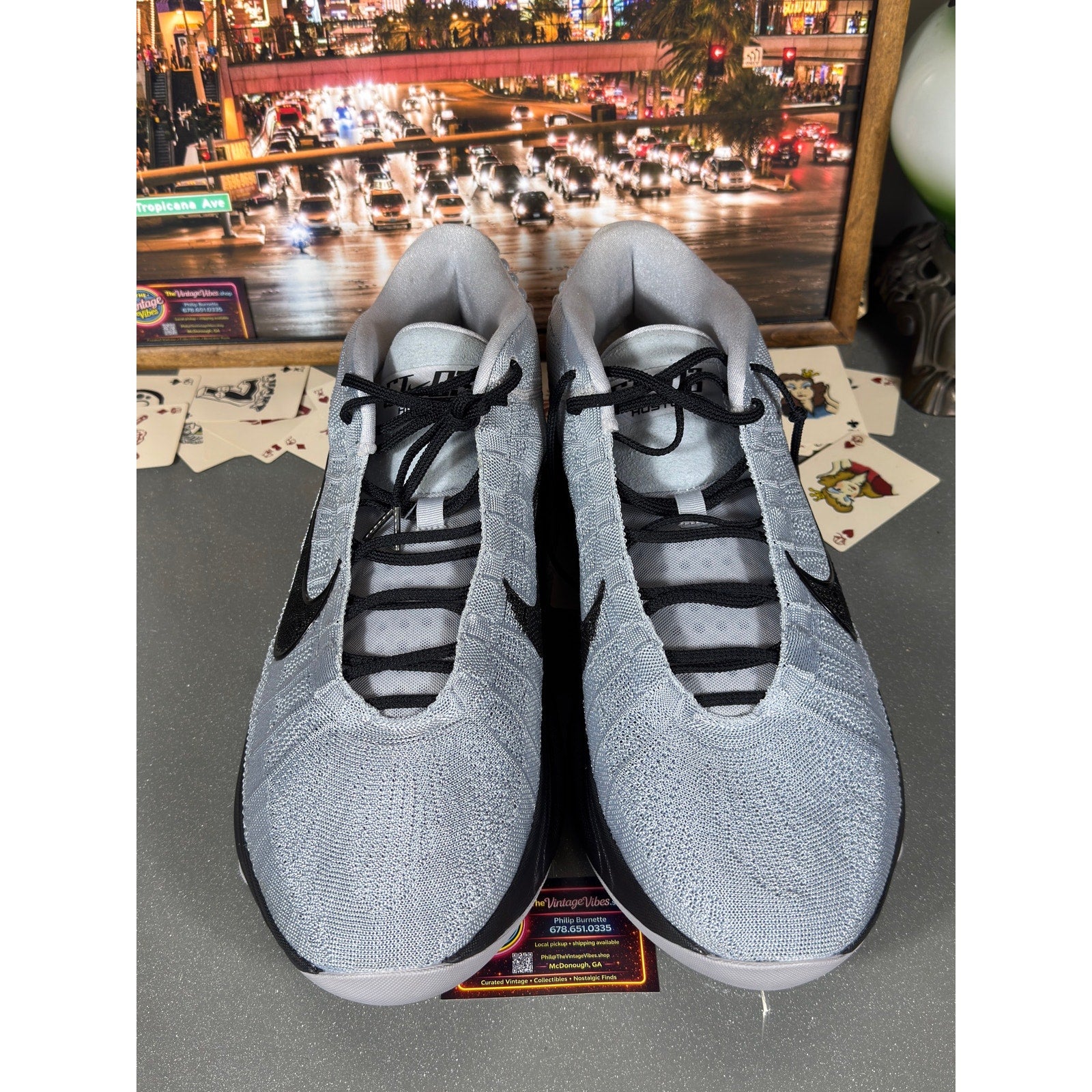Nike G.T. Hustle Academy Basketball Shoes Gray Black HM0268-001 Men’s Size 21