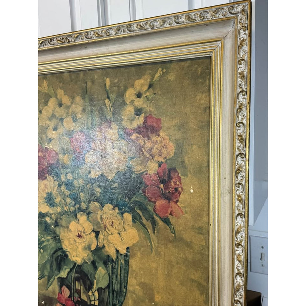 Ann Cochran Summer Splendor 1944 Oil Painting Floral Still Life Framed TV Prop