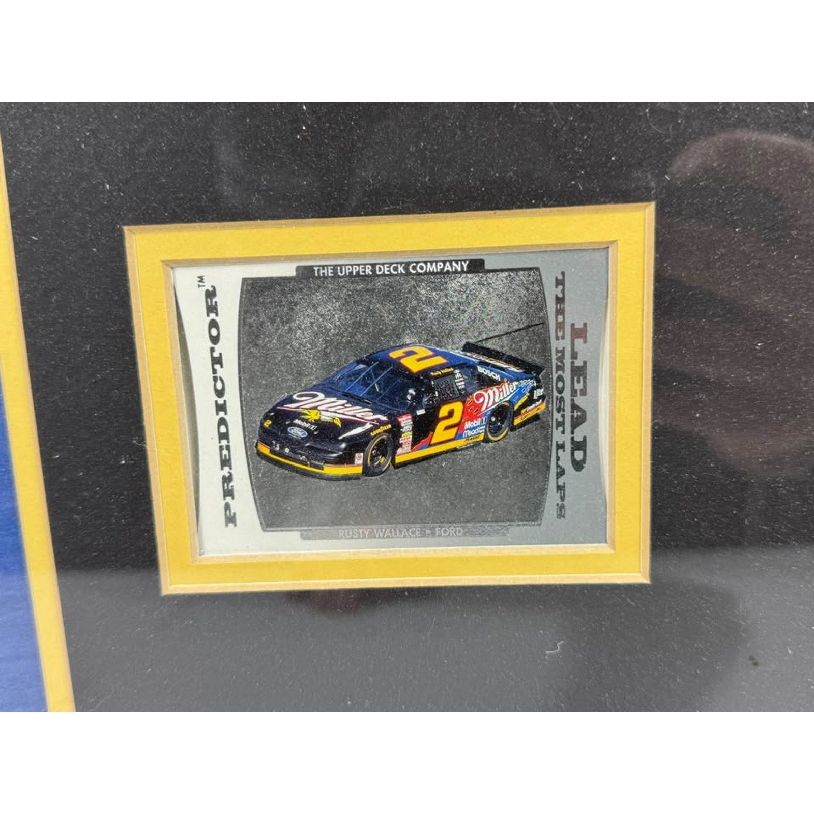 Vintage Rusty Wallace NASCAR Beckett Racing Monthly Framed Collector Display 18” x 16.5”