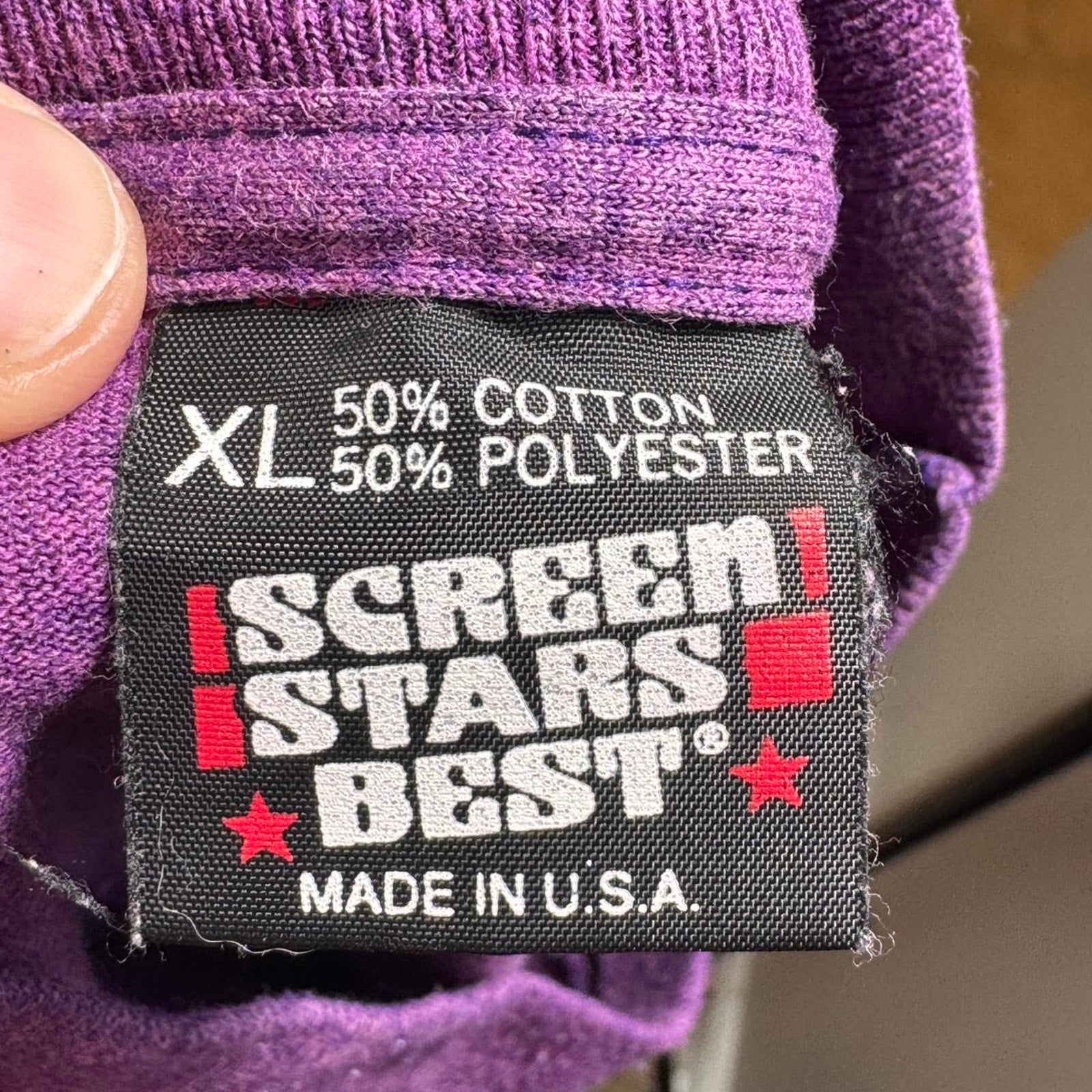 Vtg 90s Underground Atlanta Purple-icious Tee Screen Stars XL USA ATL Very Rare