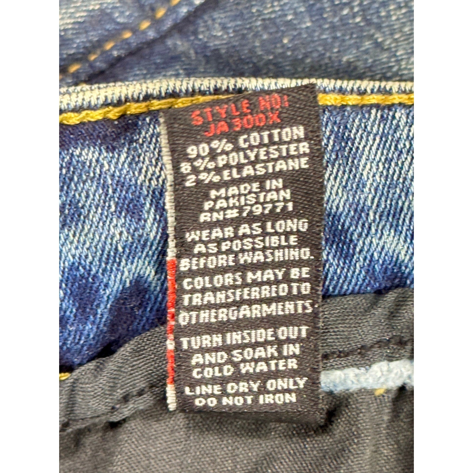 Jordan Craig Legacy Edition Aaron Jeans Men 46x32 Blue Stretch Slim Taper Denim