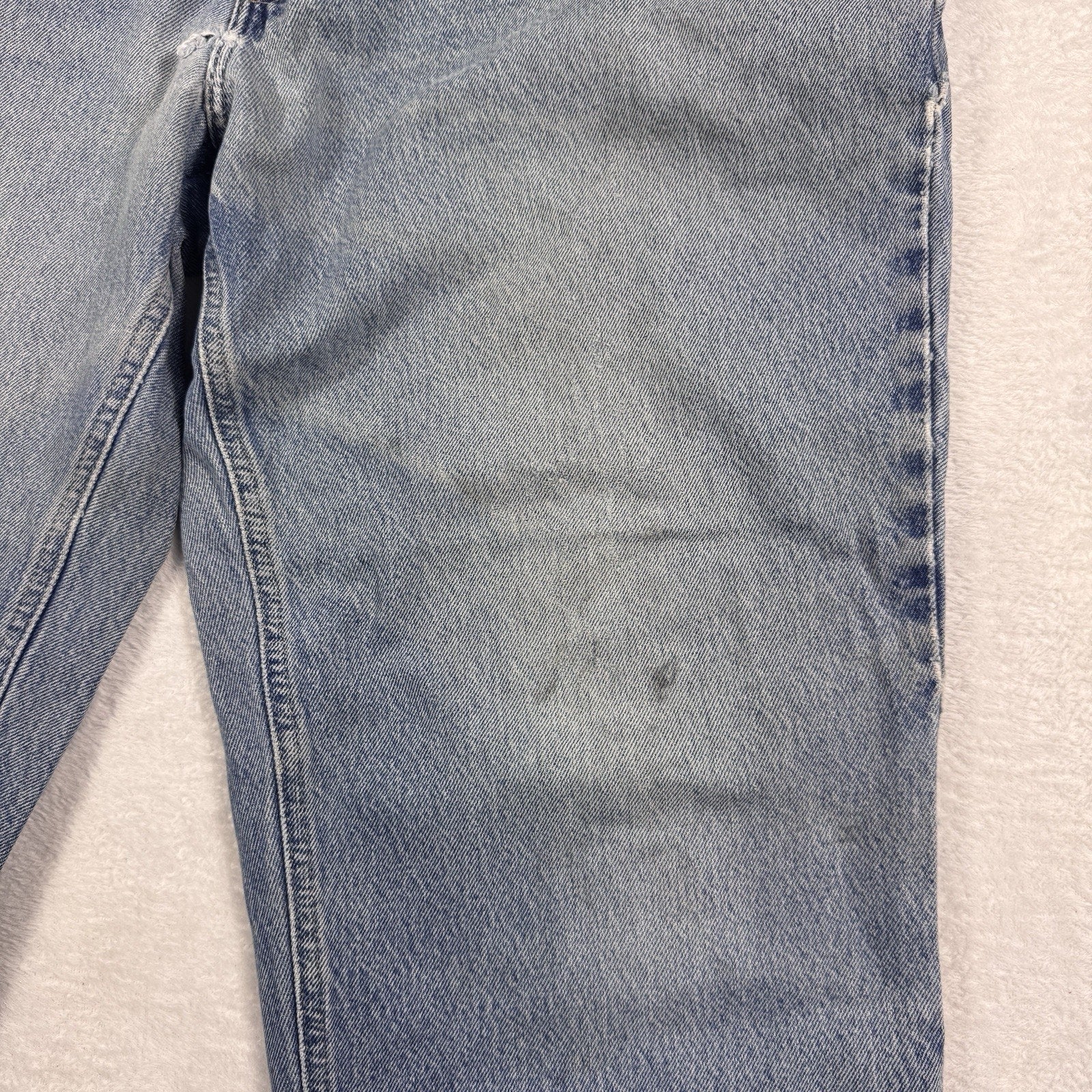 Carhartt B42 Relaxed Fit Jeans Mens 40x30 Distressed Workwear Denim Made Mexico