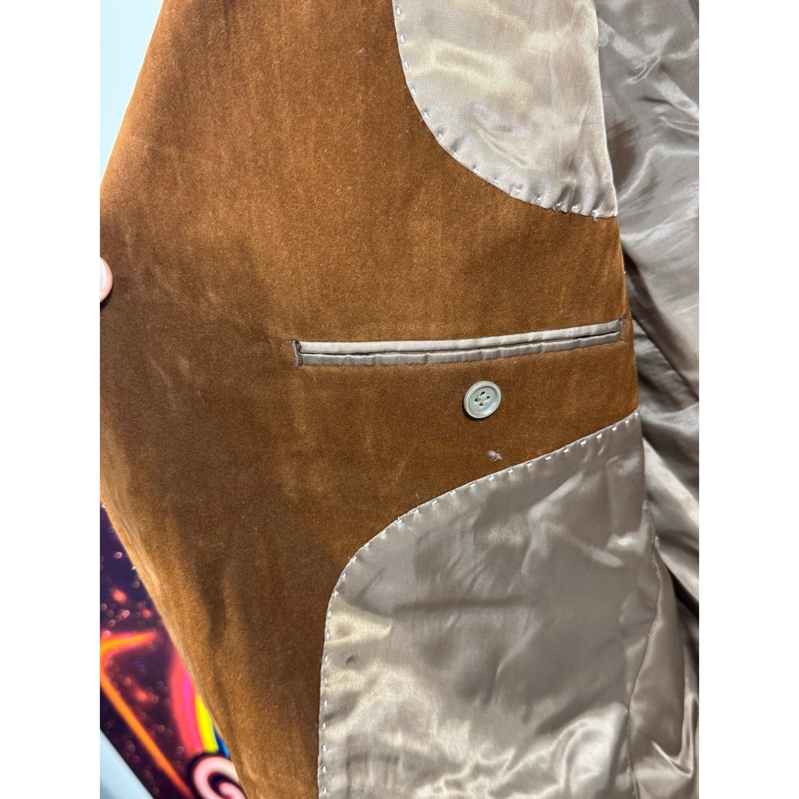 Vtg Forsyth & Fricke Men’s Brown Suede Leather Blazer Jacket Western Sport Coat