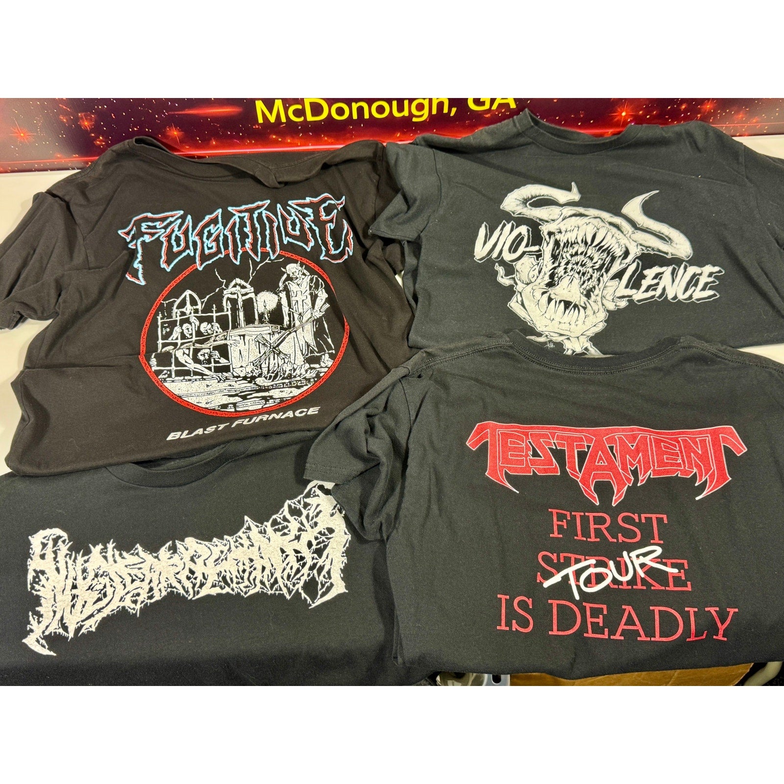 9 Metal Band T Shirt Lot Large Deathcore Death Metal Excision Paradox Jacket