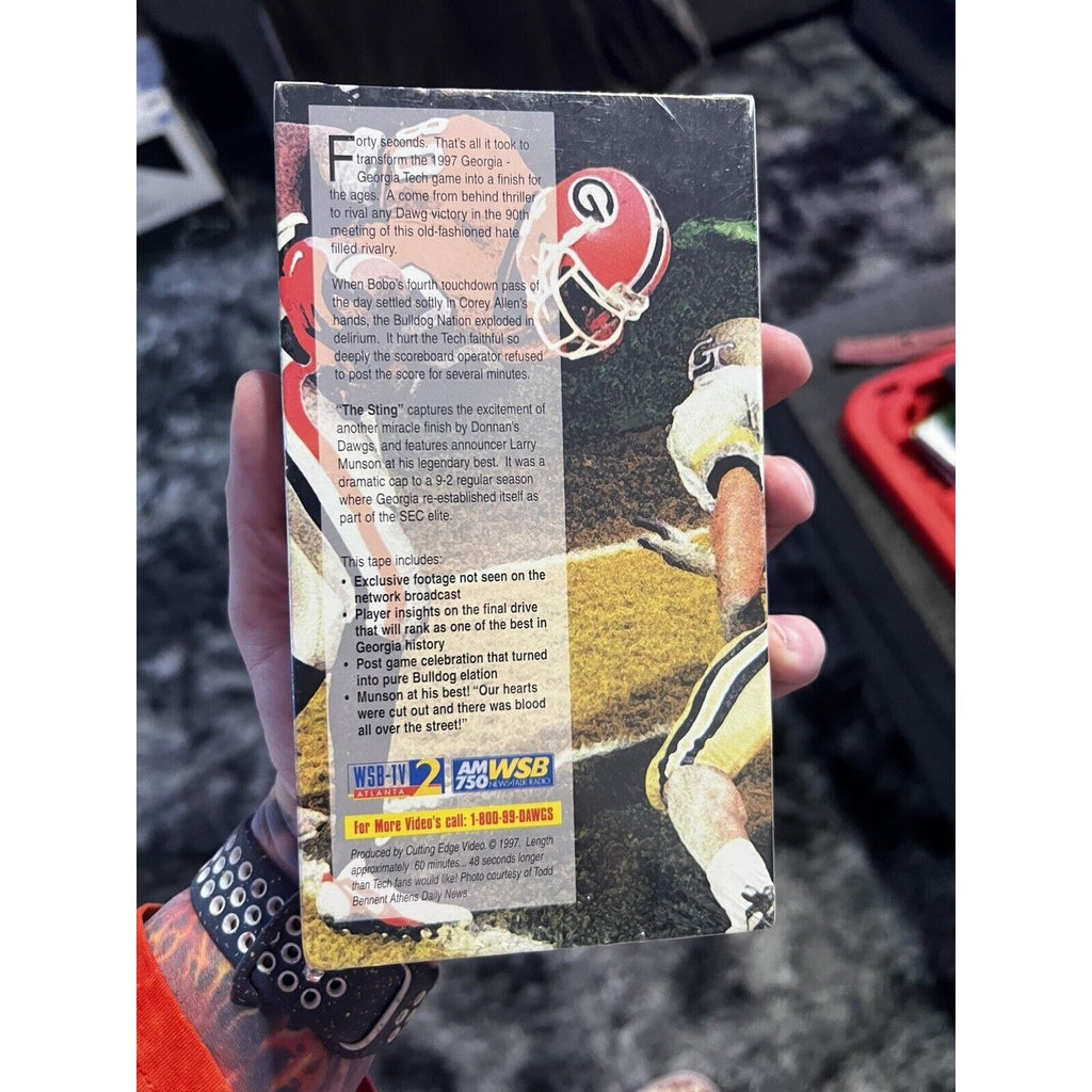 Sealed Vintage 1997 VHS Tape UNSTOPPABLE! Georgia Bulldogs vs Georgia Tech NEW