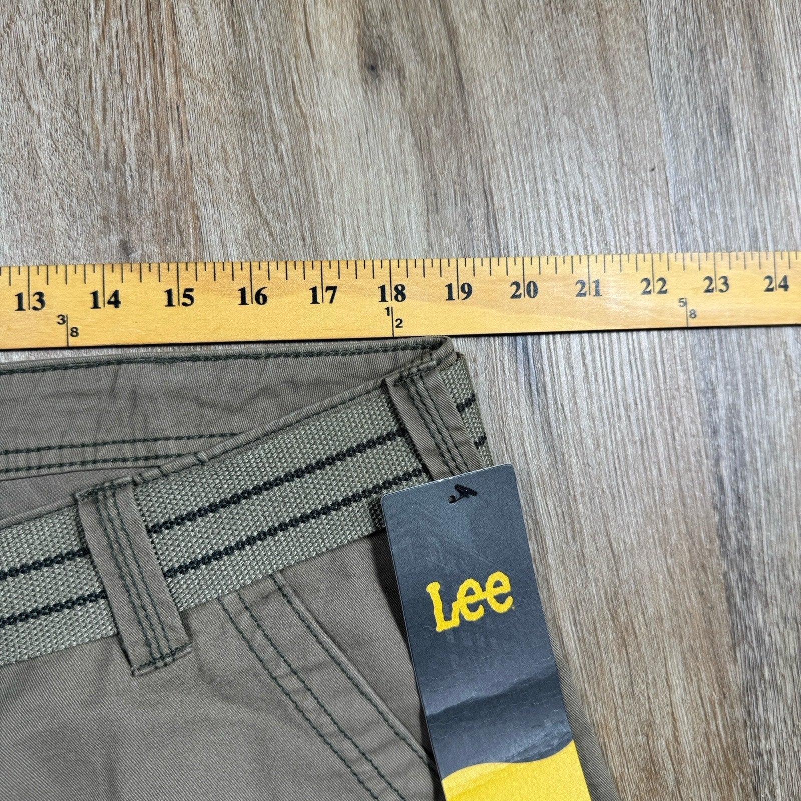 Lee Legendary Wyoming Cargo Shorts Mens 40 Gray NWT Utility Workwear Belted