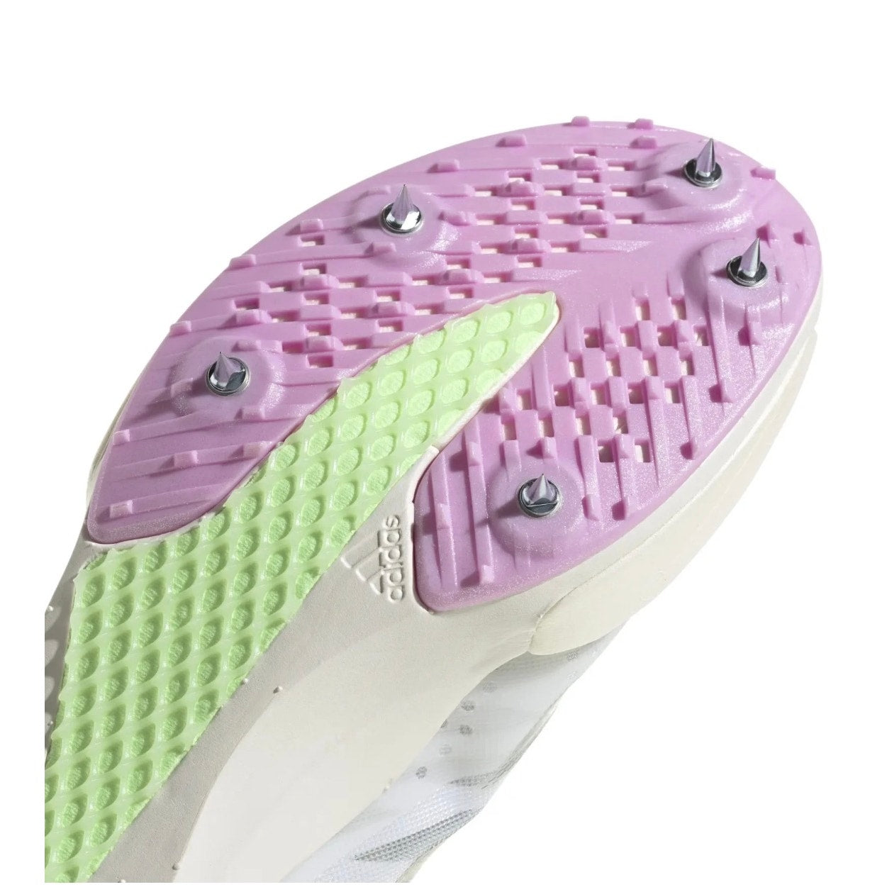 Adidas Adizero Ambition Track Spikes Sz 12 Men / 13W White Volt Sprint Running