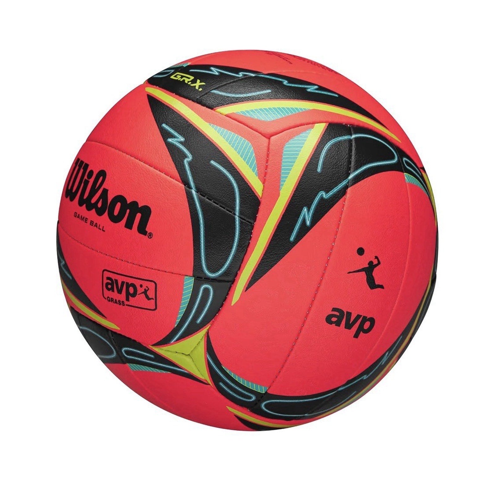 Wilson AVP GRX Grass Game Ball Volleyball Official Size New in Box Neon Pink
