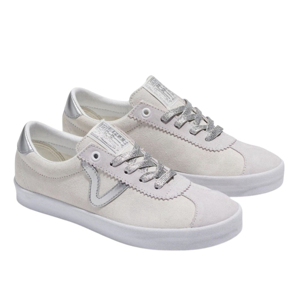 Vans Sport Low High Shine Grey Blanc De Blanc Suede Men’s 6 / Women’s 7.5