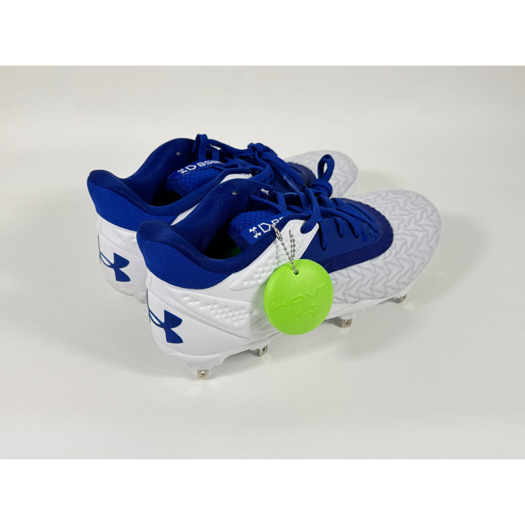 Under Armour Yard MT 3.0 Baseball Cleats Blue Metal Spikes Sz 8 3027450-101