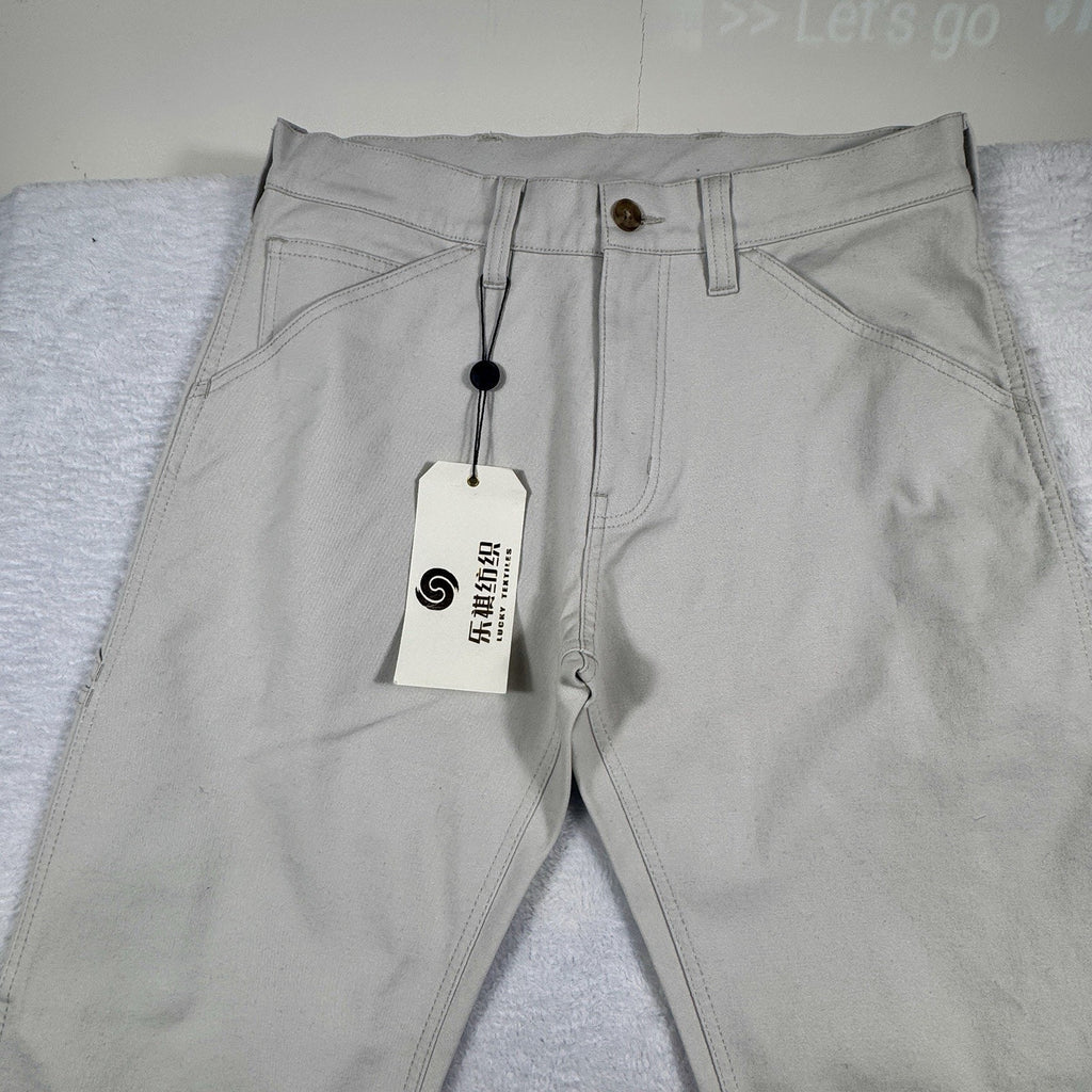 Factory Sample Carpenter Utility Pants Mens 32 Peached Stretch Twill Workwear
