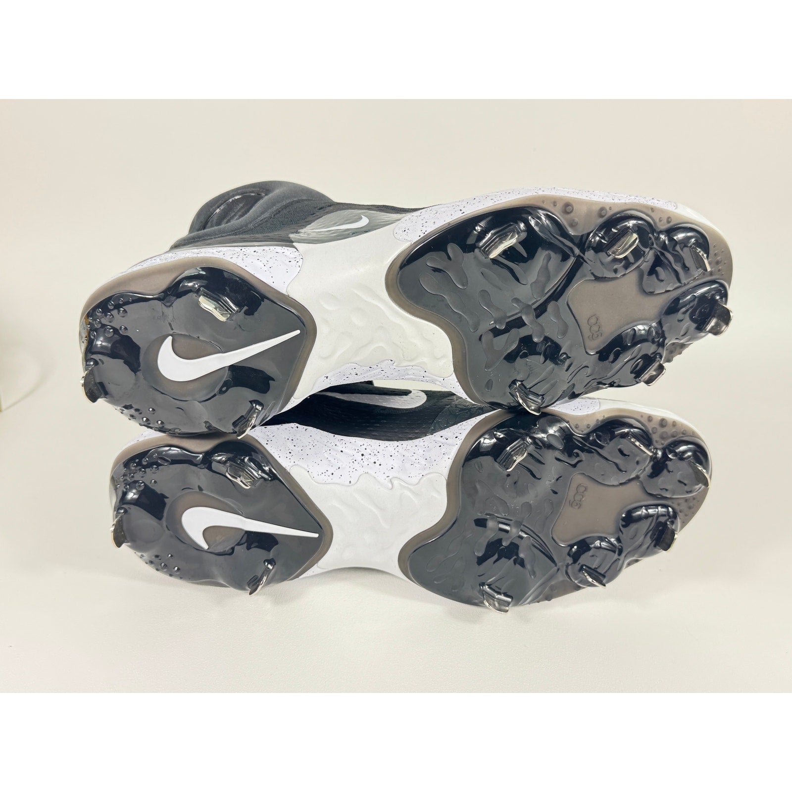 Nike Alpha Huarache Elite 4 Mid Baseball Cleats Black White DJ6520-003 Men’s 14