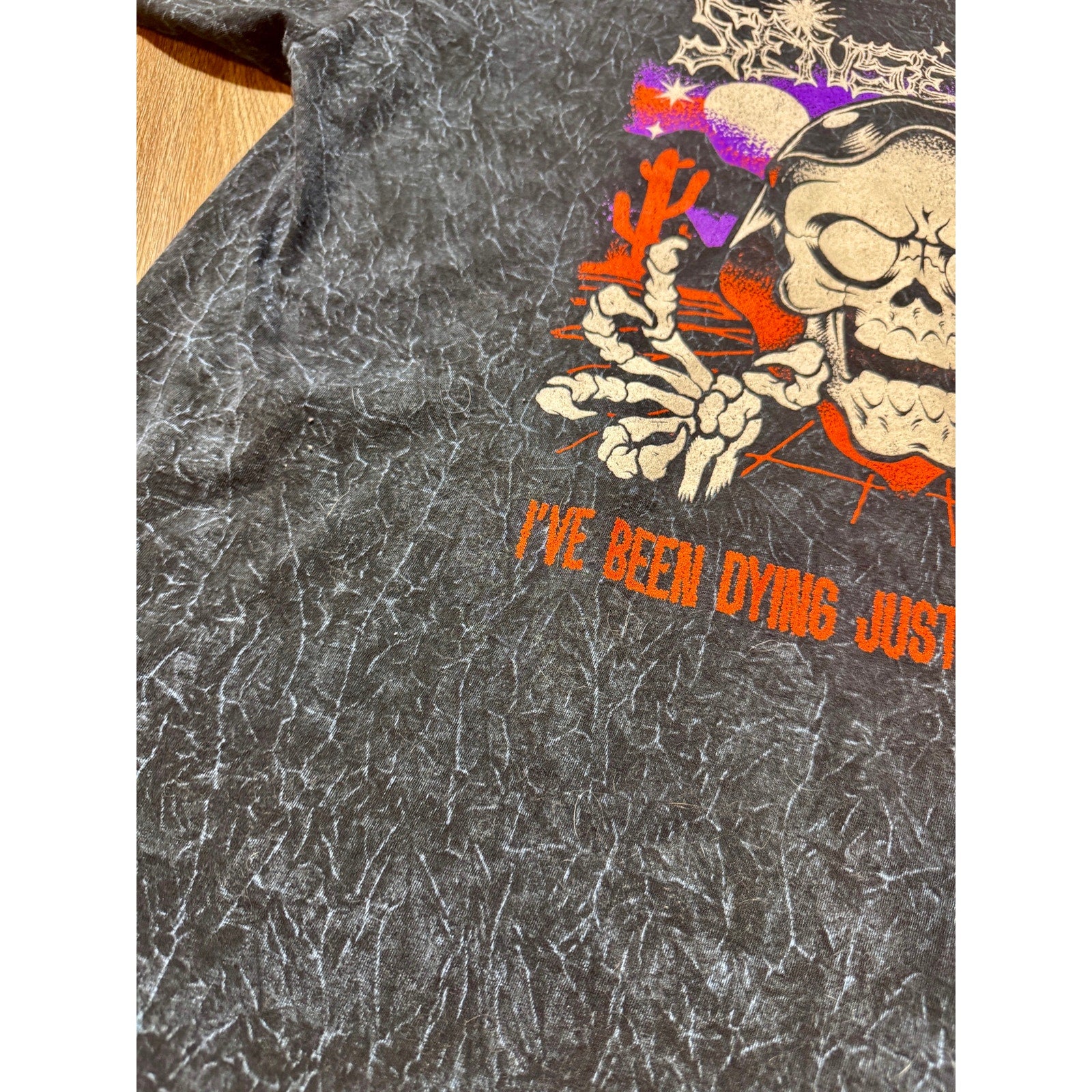 Senses Fail Scream Team Tour 2025 Acid Wash Band Tee Shirt XL Emo Punk Rock
