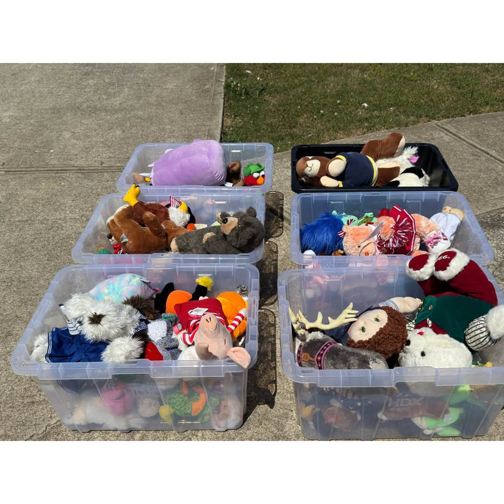 Massive Plush Lot (6 Full Totes) Vintage 80s 90s Build A Bear Cabbage Patch + Characters