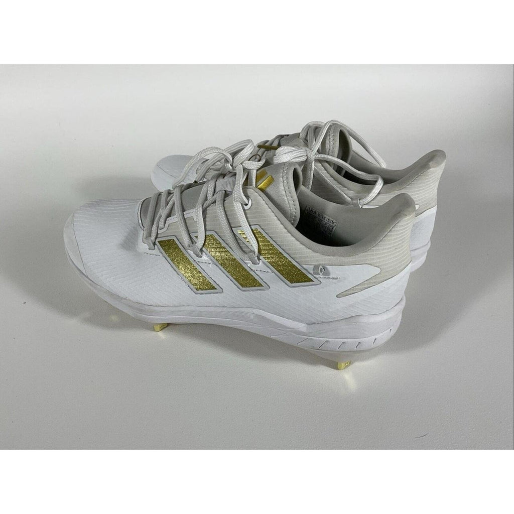 Adidas Adizero Afterburner 8 Baseball Cleats White Gold H00972 Men’s 7.5 New