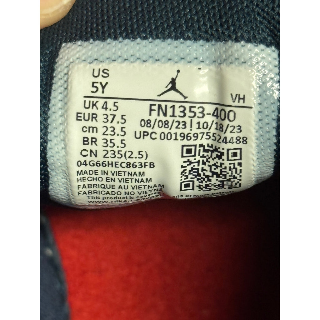 Nike Air Jordan 1 Mid SE GS Take Flight Gold Swoosh Passport FN1353-400 5Y