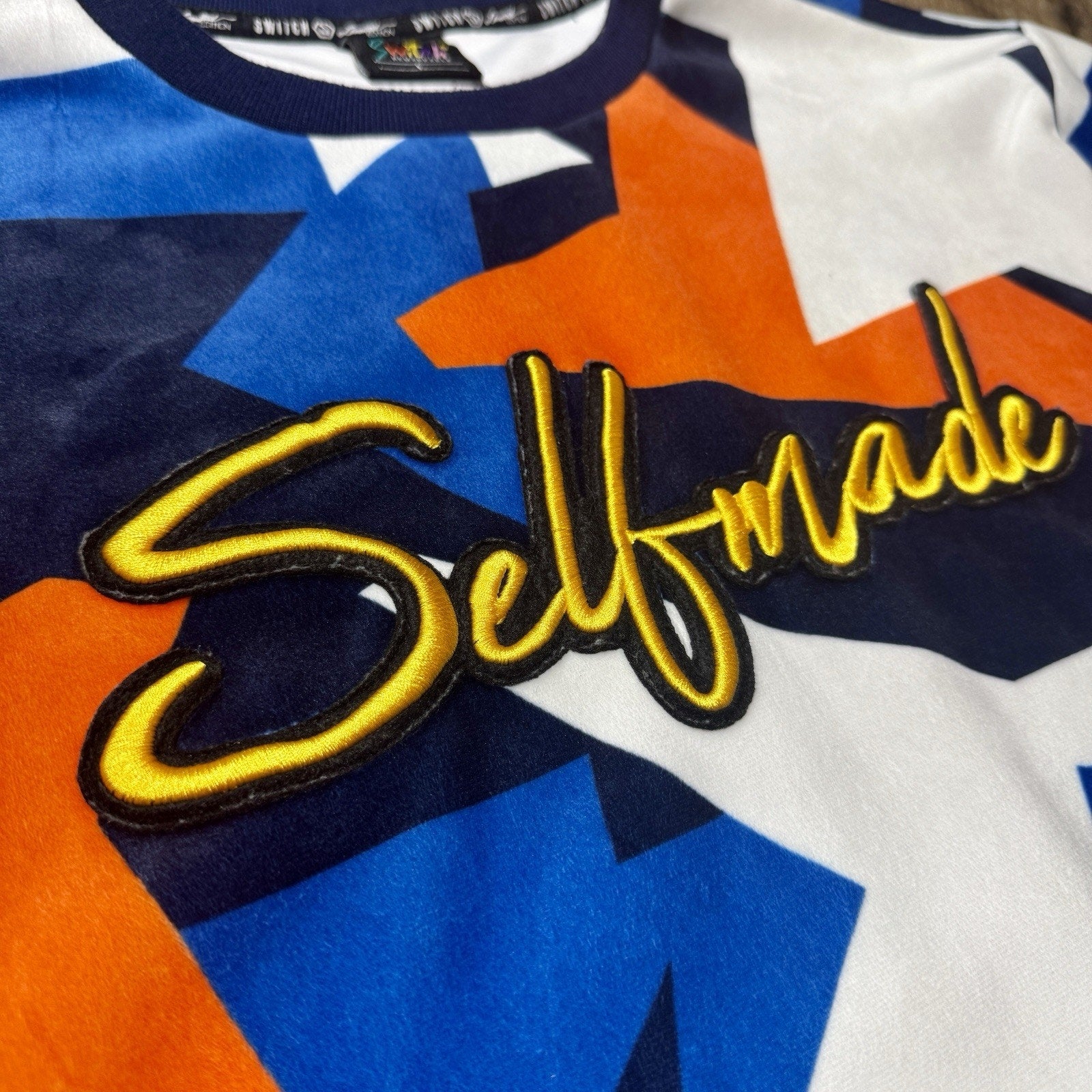 Switch Remarkable Selfmade Sweatshirt Mens L Multicolor Velour Streetwear Y2K