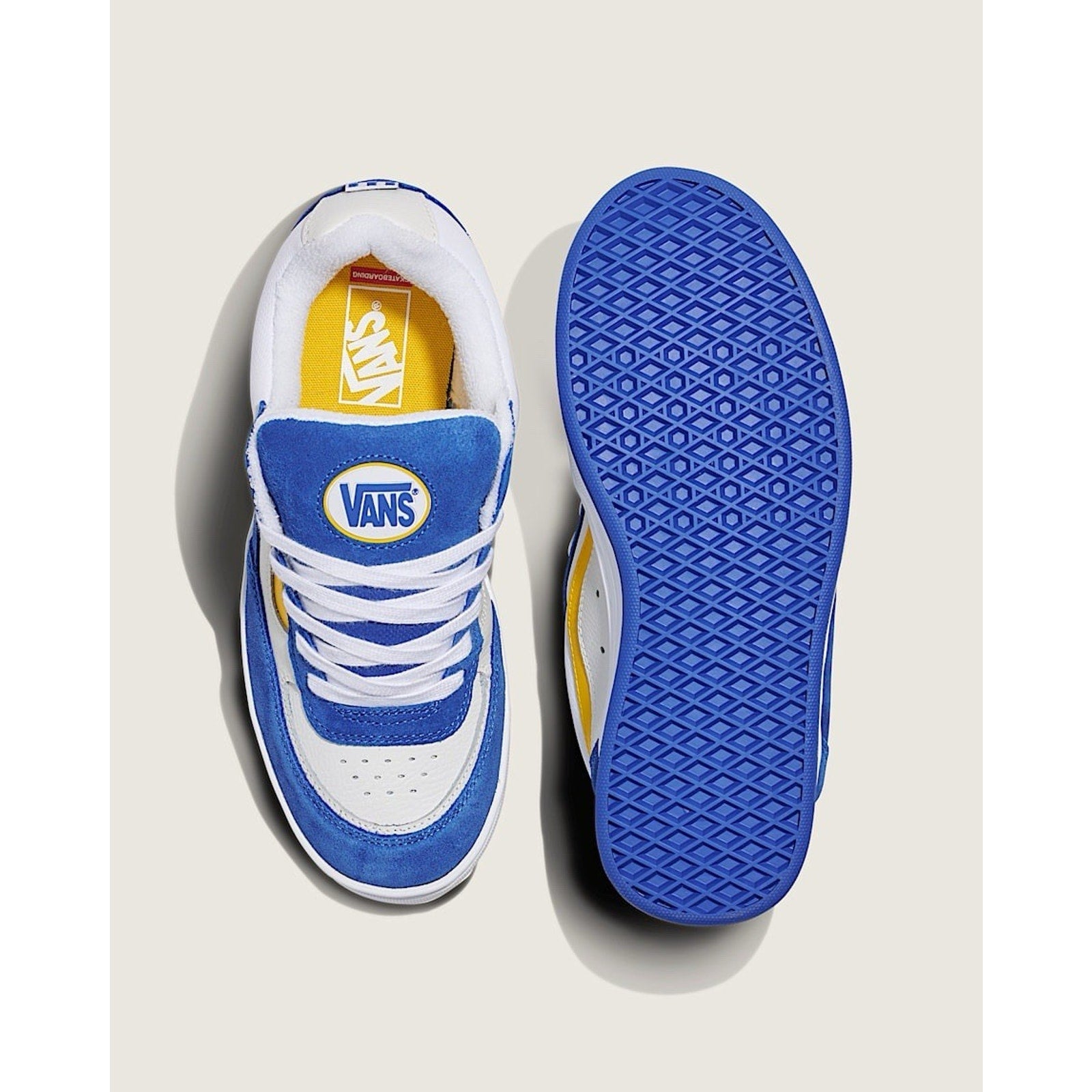 Vans Skate Estazzo VN000D45BYL Blue Yellow White Skate Shoe Mens 9.5 Sold Out