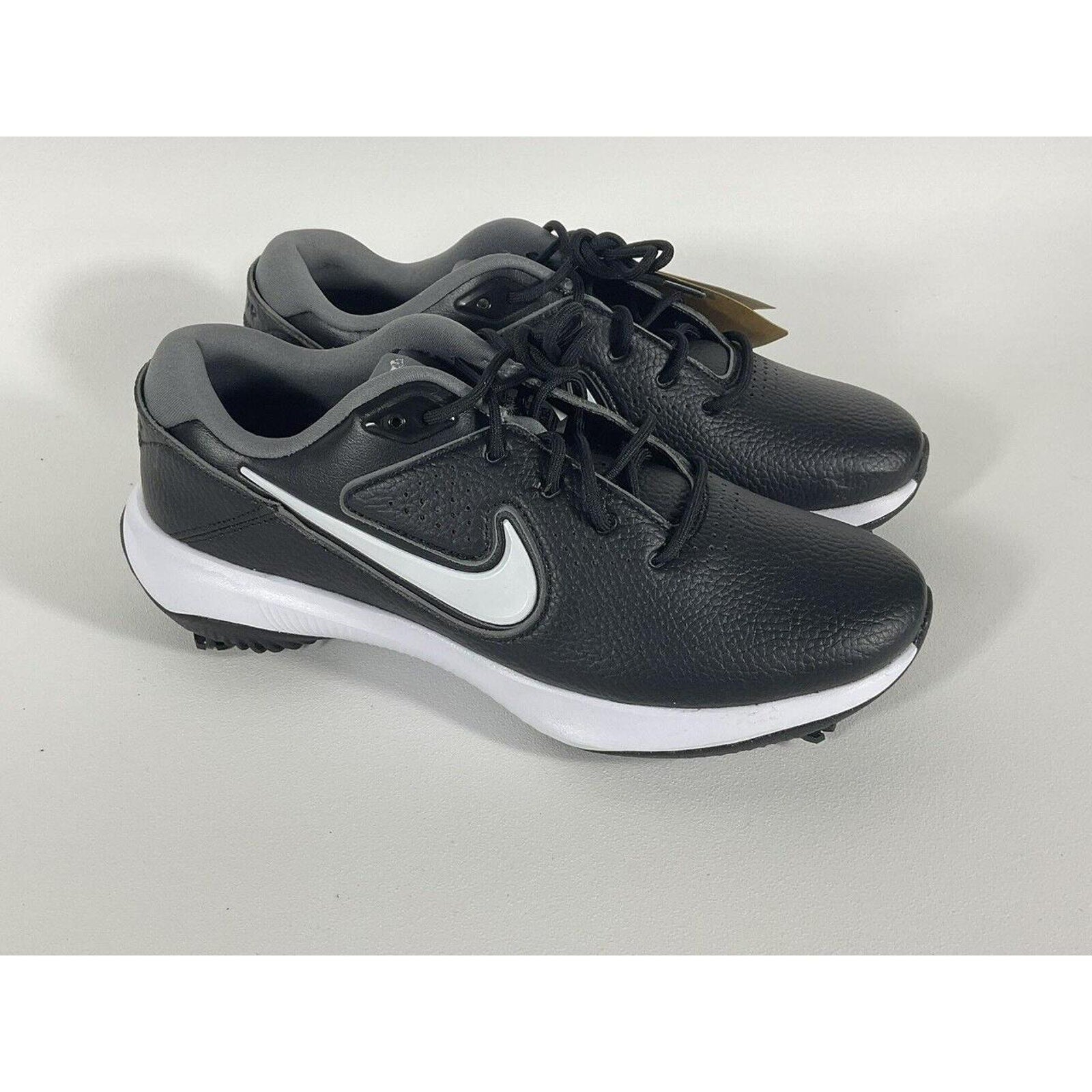 Nike Air Victory Pro 3 Golf Shoes Sz 8 Black White Grey Tiger Woods Spikes