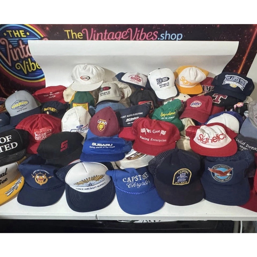Vtg 70s-80s Honda New Era USA Trucker Snapback Hat Terry’s Cycle Lawn Motorcycle