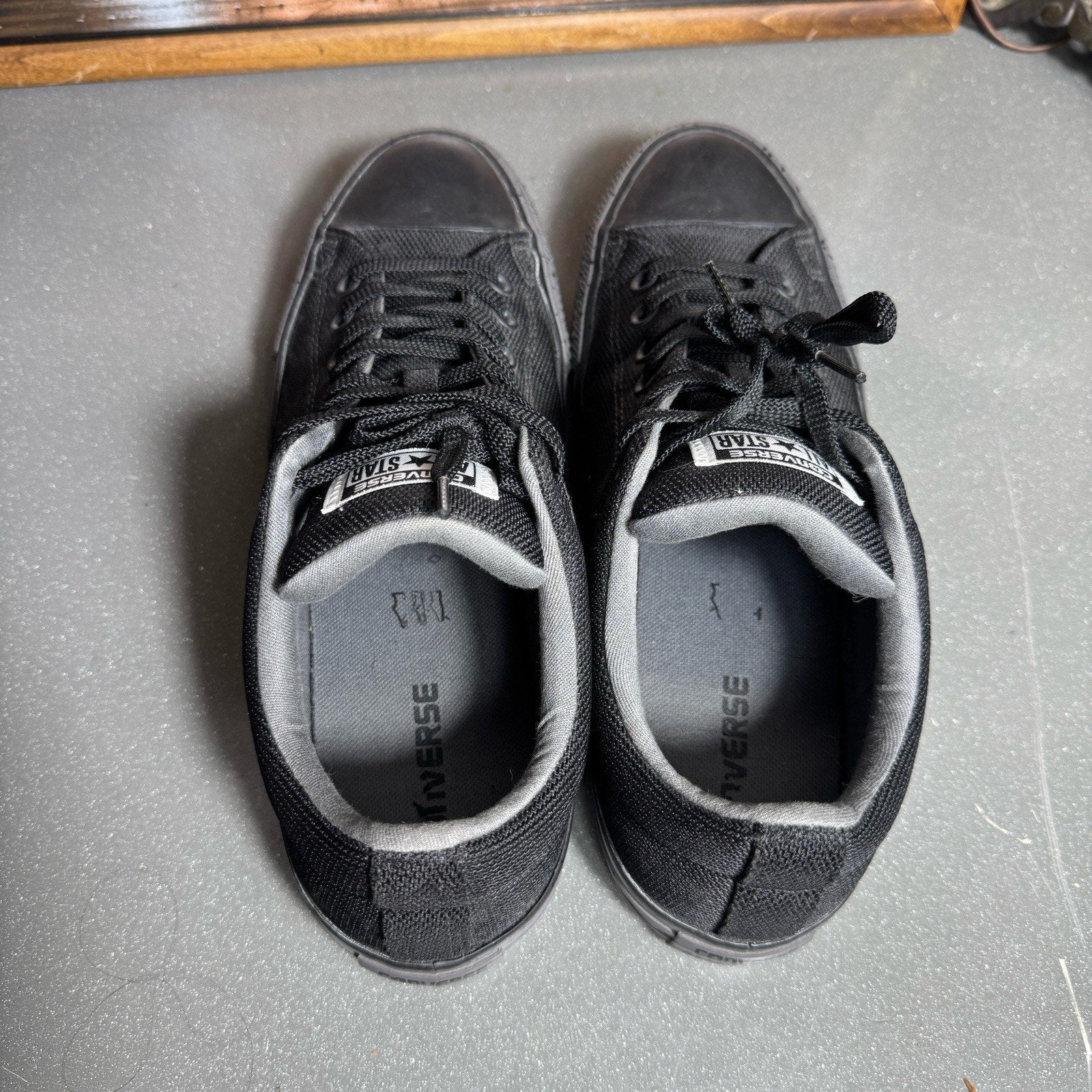 Converse All Star Low 160297C Triple Black Gray Speckled Sneakers Men’s 9.5