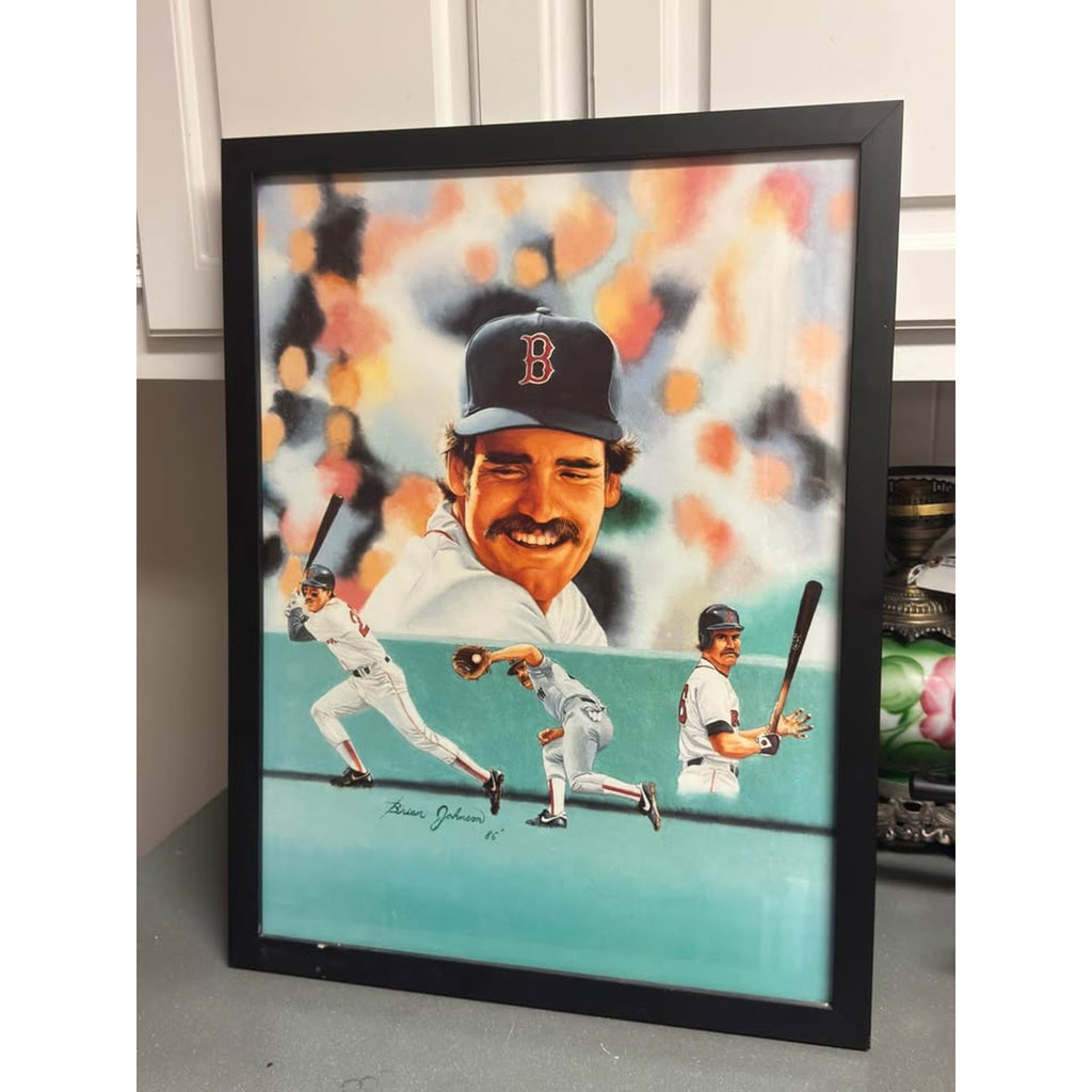 Wade Boggs Brian Johnson Limited Edition Lithograph /750 1986 Framed Red Sox
