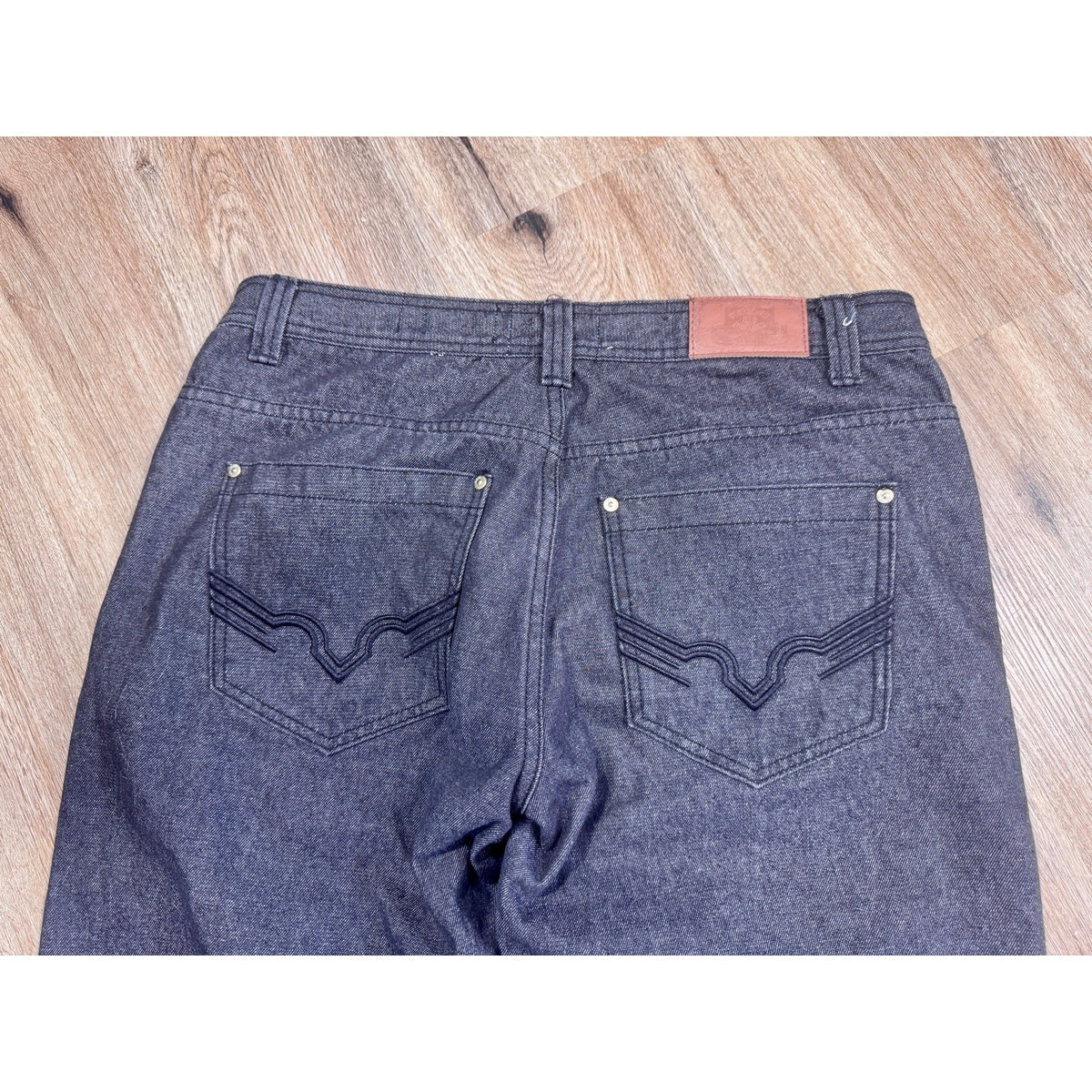 Y2K Rock N Run Relax Fit Baggy Wide Leg Skater Hip Hop Jeans Men’s 36x32