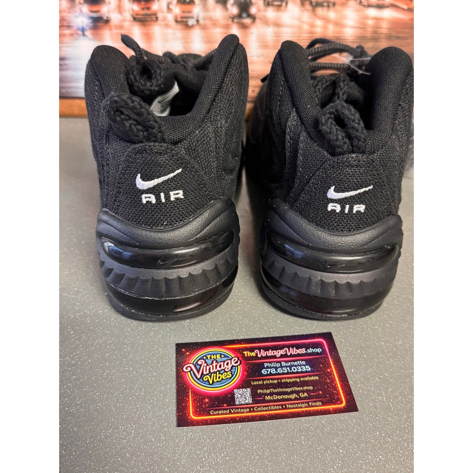 Nike X Stussy Air Penny 2 Black DQ5674001 Mens 7.5 Womens 9 Brand New Sealed