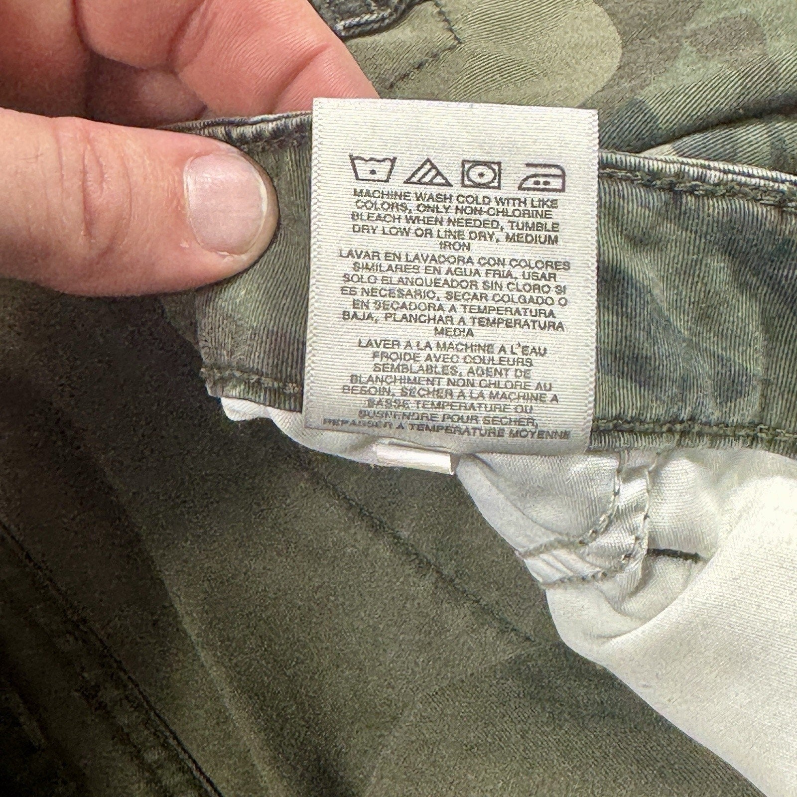 Wrangler Cargo Pants Mens 46 Camo Camouflage Military Utility Workwear Cotton