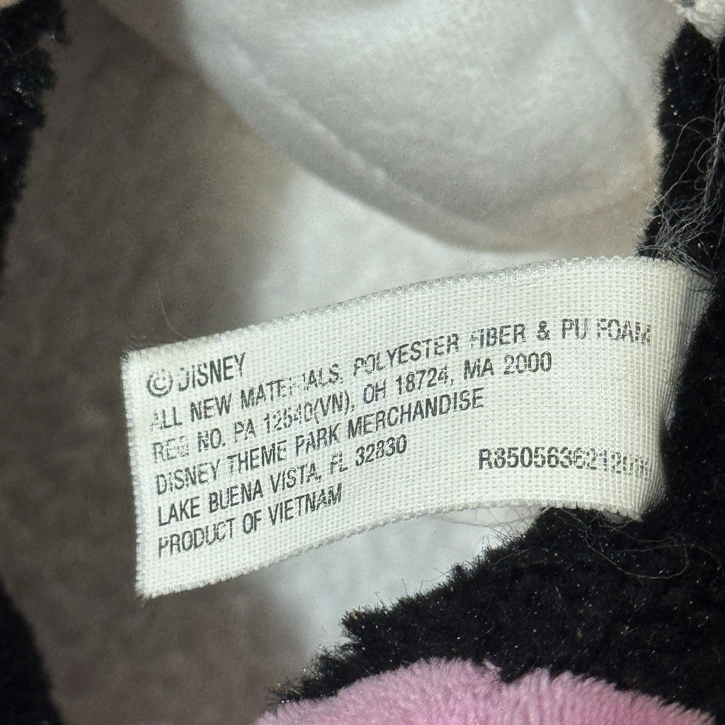 Disney Parks Minnie Mouse Plush 18” Pink Polka Dot Dress Bow Theme Park Used