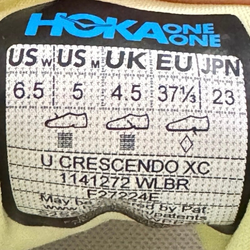 Hoka New Crescendo XC Cross County Shoes WLBR Unisex / Mens Sz 5 W 6.5 EU 37.3