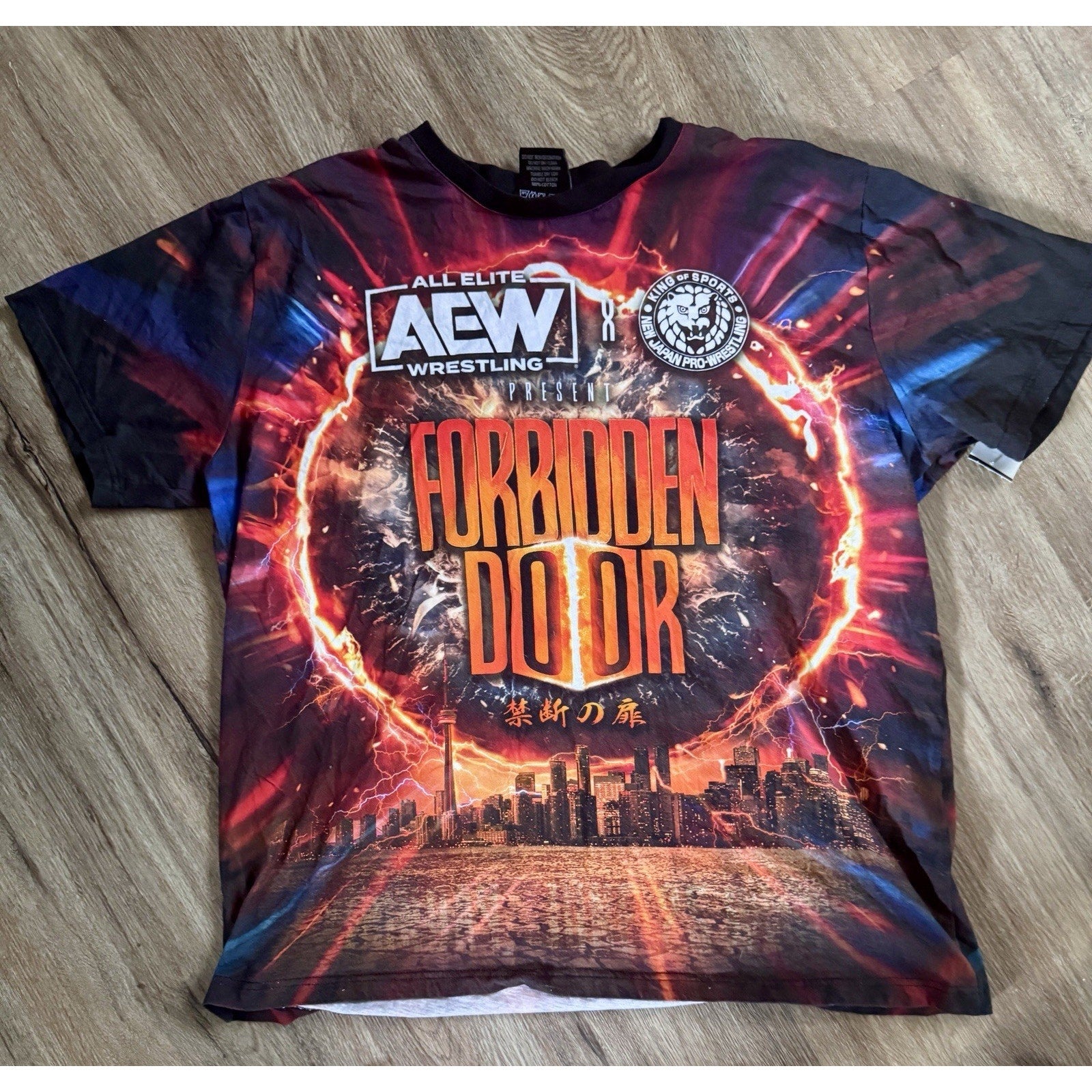AEW Wrestling Forbidden Door 2023 T-Shirt 3XL All Over Print AOP Event Merch
