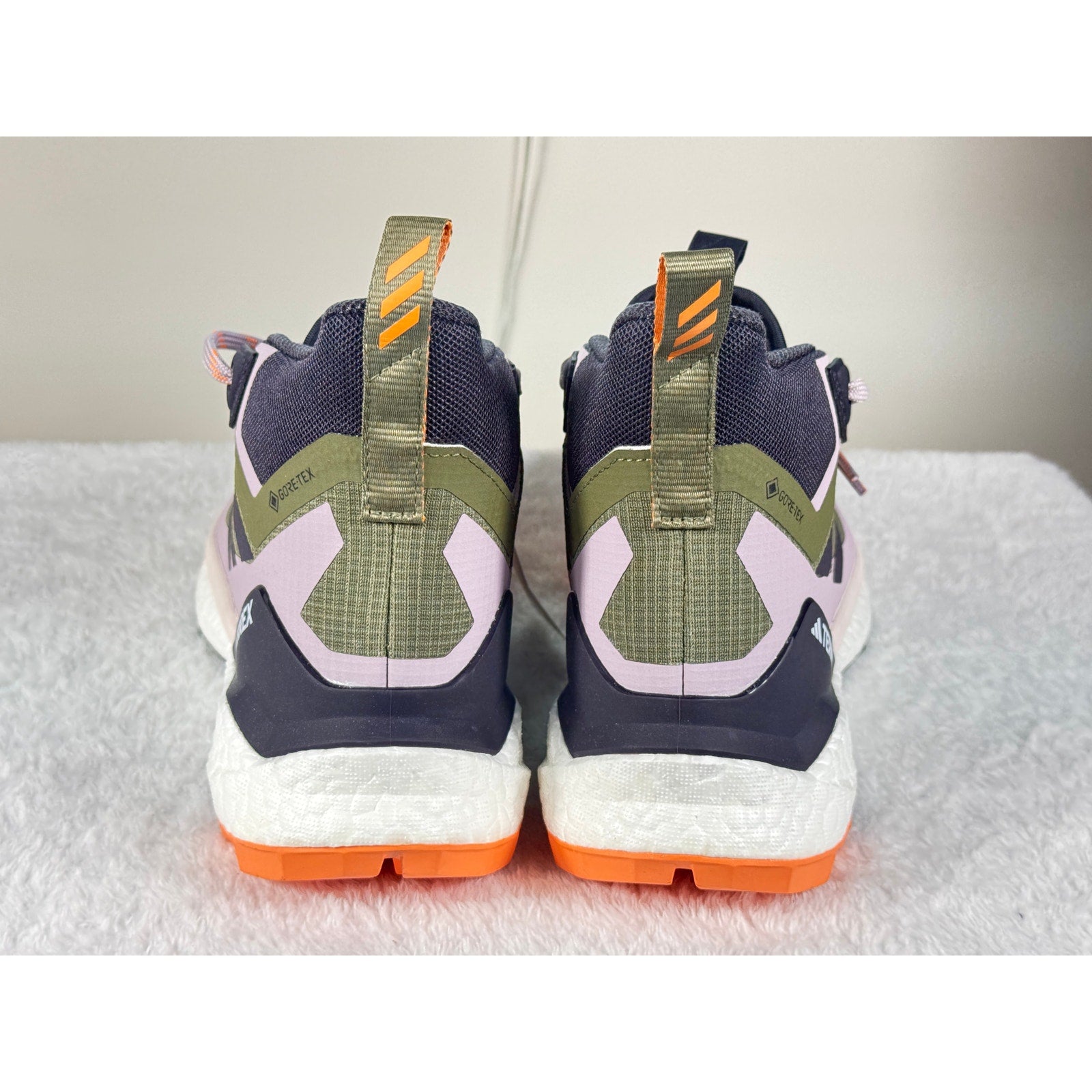 Terrex Free Hiker 2 GTX Green Boost Trail Hiking Shoes IH3531 Women’s 7 Men 5.5