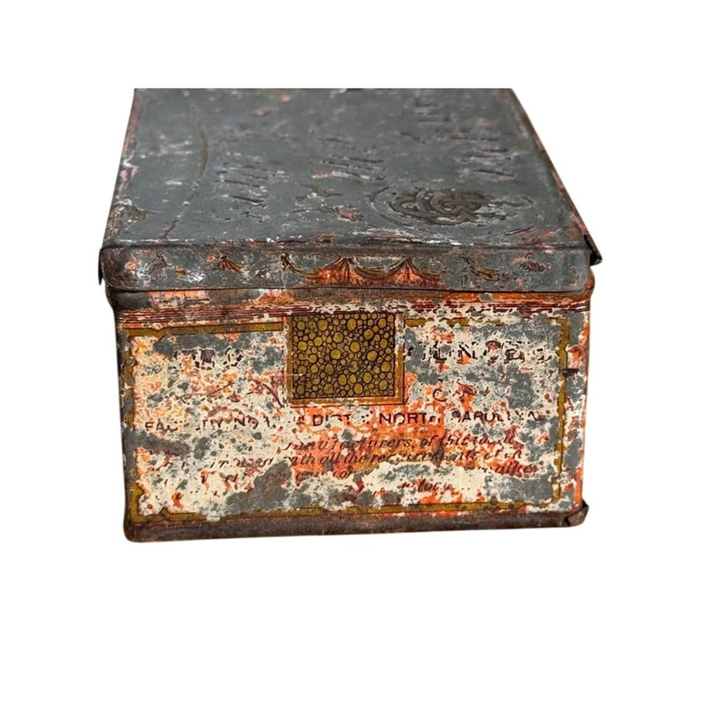 Antique 1890-1910 Carolina Gem Long Cut Tobacco Tin Brown Bros Winston NC VTG