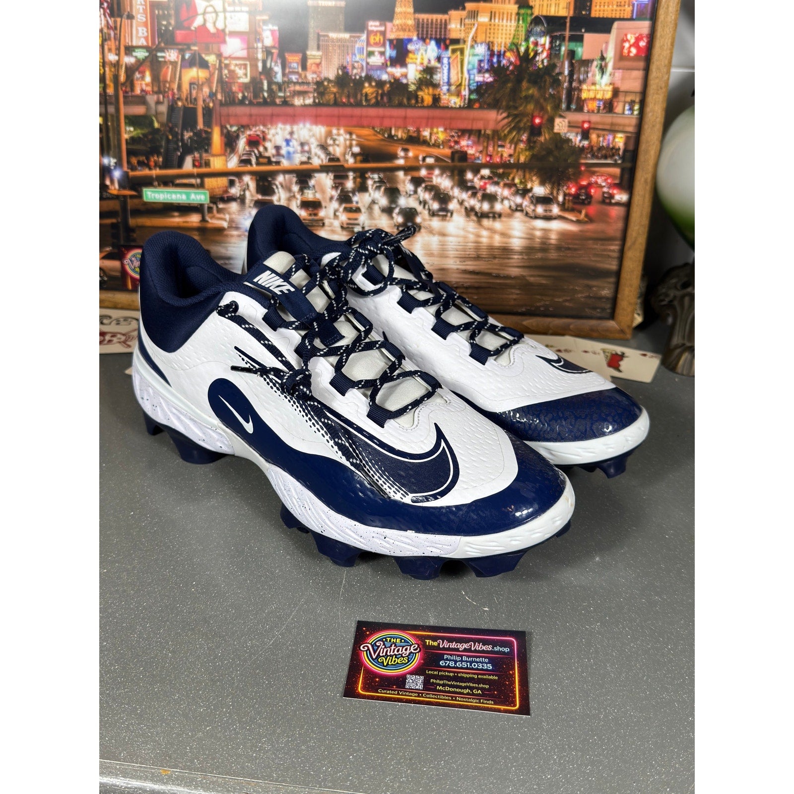 Nike Alpha Huarache Elite 4 Low MCS Baseball Cleats FD6255-107 Men’s Size 15